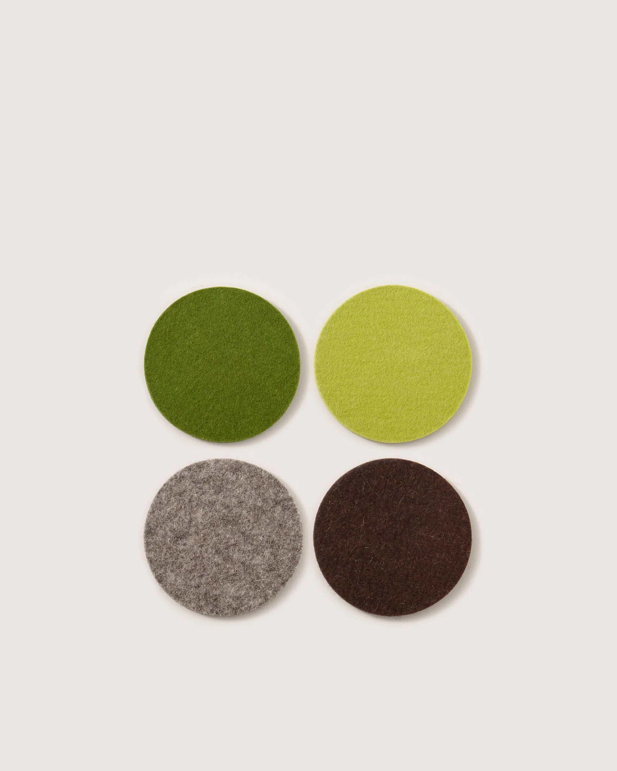Bierfilzl Merino Wool Round Coaster Multi 4 Pack