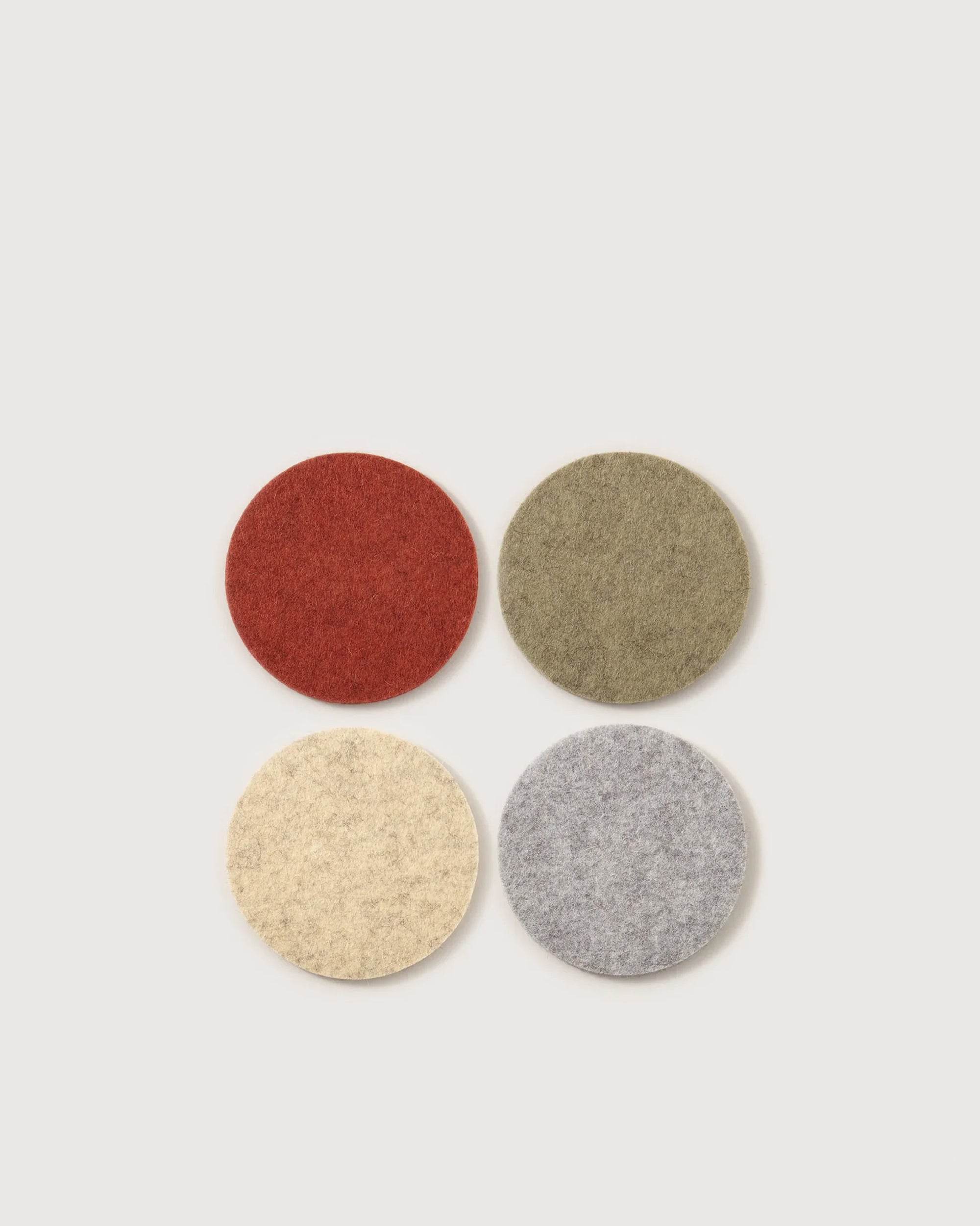 Bierfilzl Merino Wool Round Coaster Multi 4 Pack