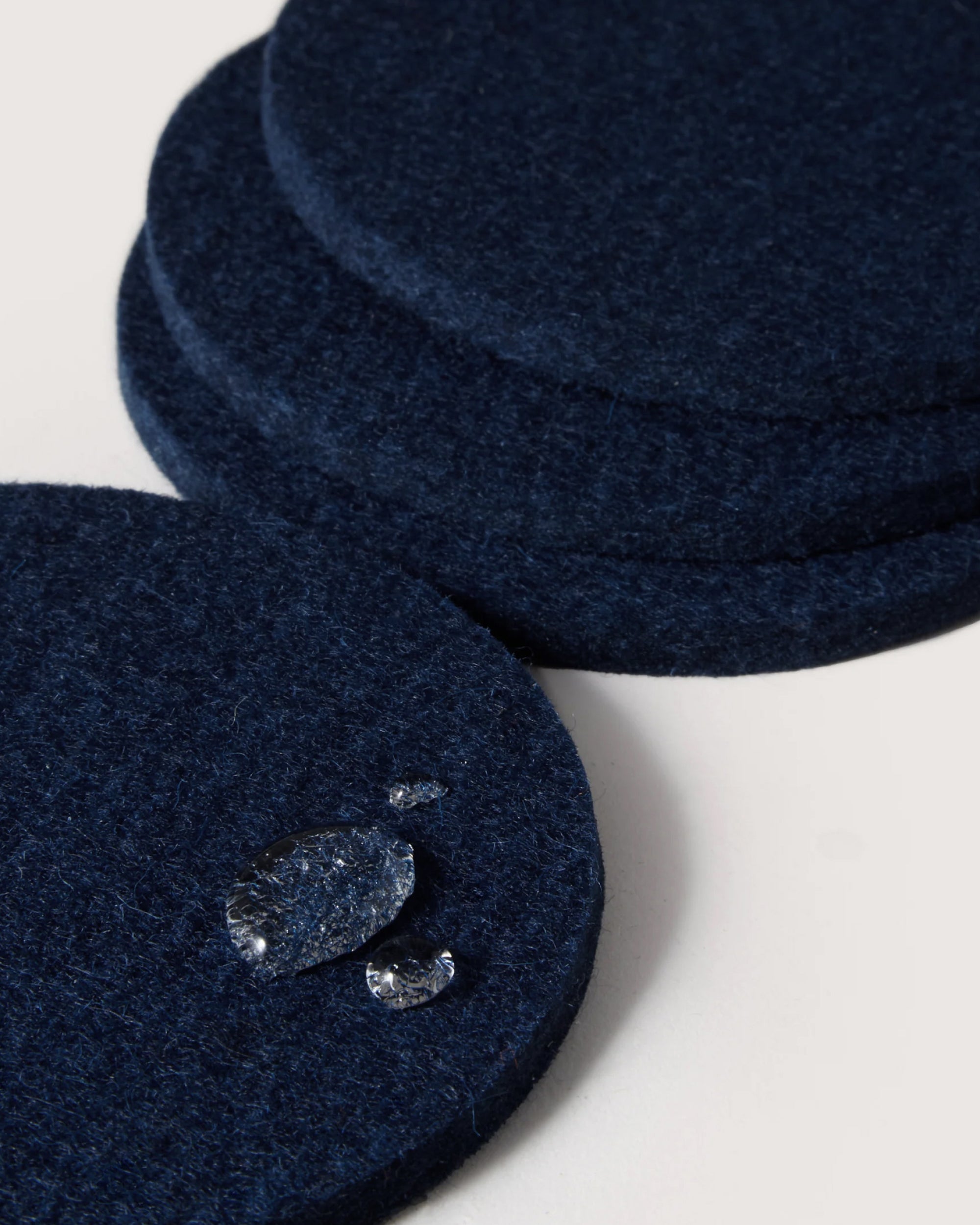 Bierfilzl Merino Wool Round Coaster Solid 4 Pack