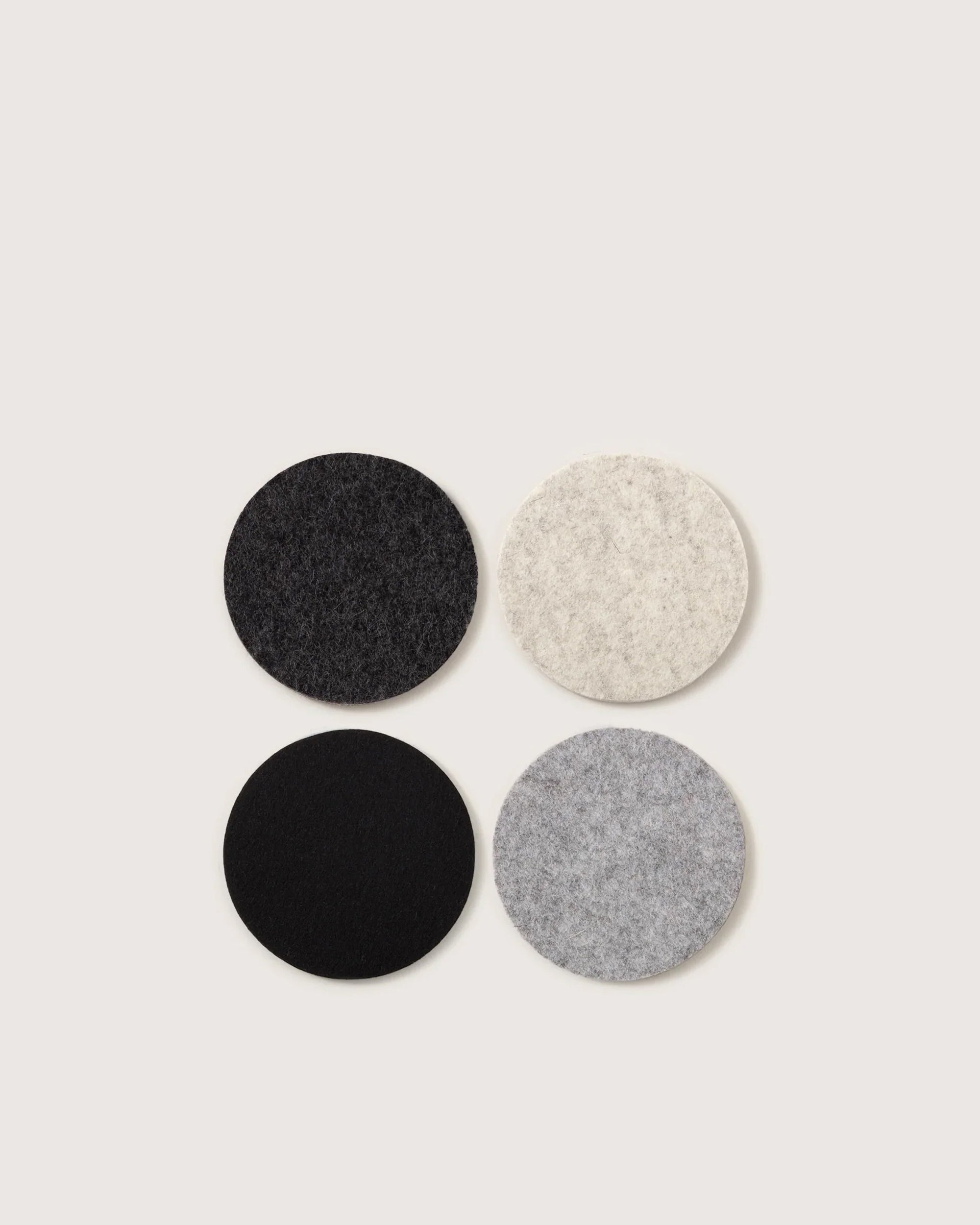 Bierfilzl Merino Wool Round Coaster Multi 4 Pack