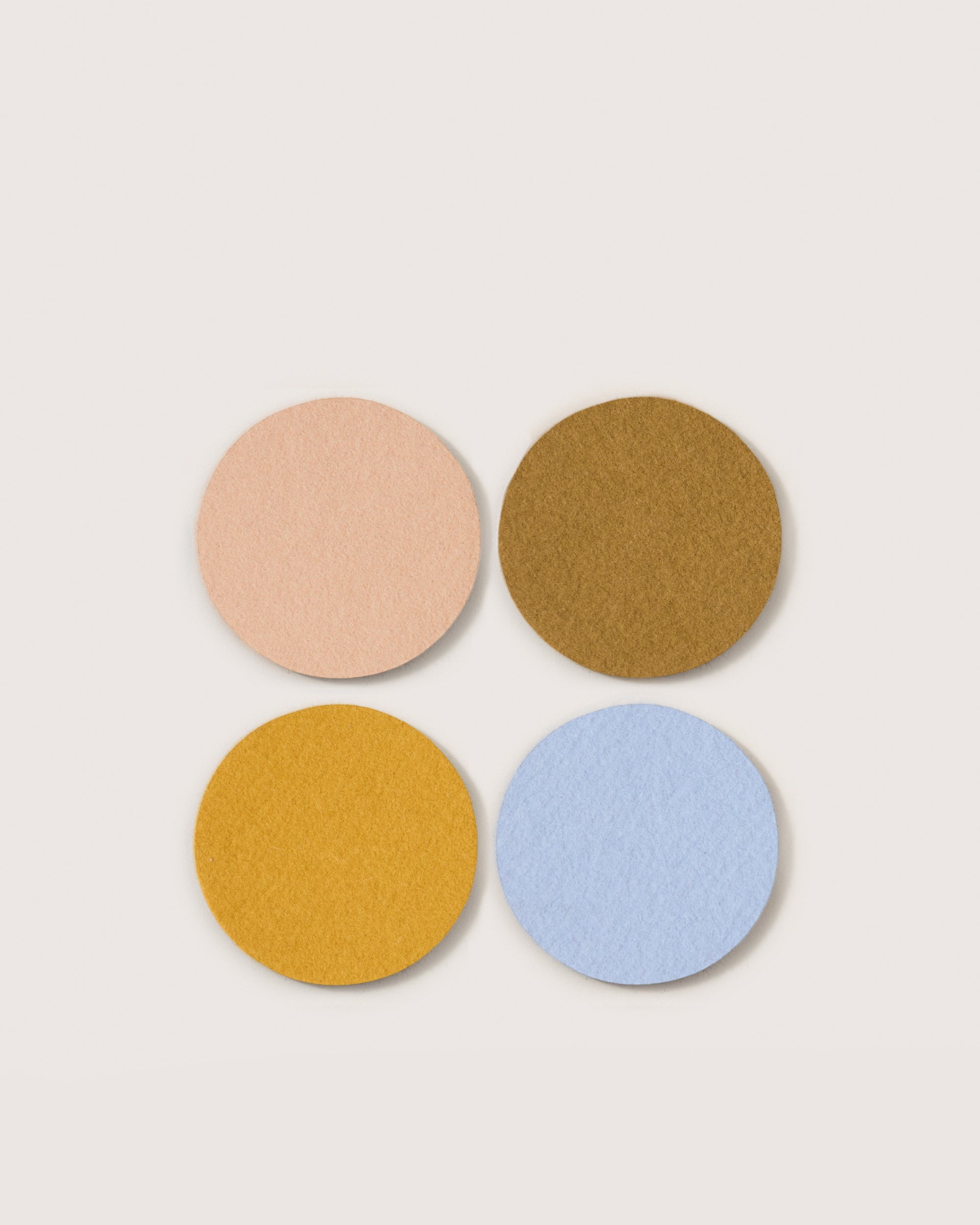 Bierfilzl Merino Wool Round Coaster Multi 4 Pack — Final Sale