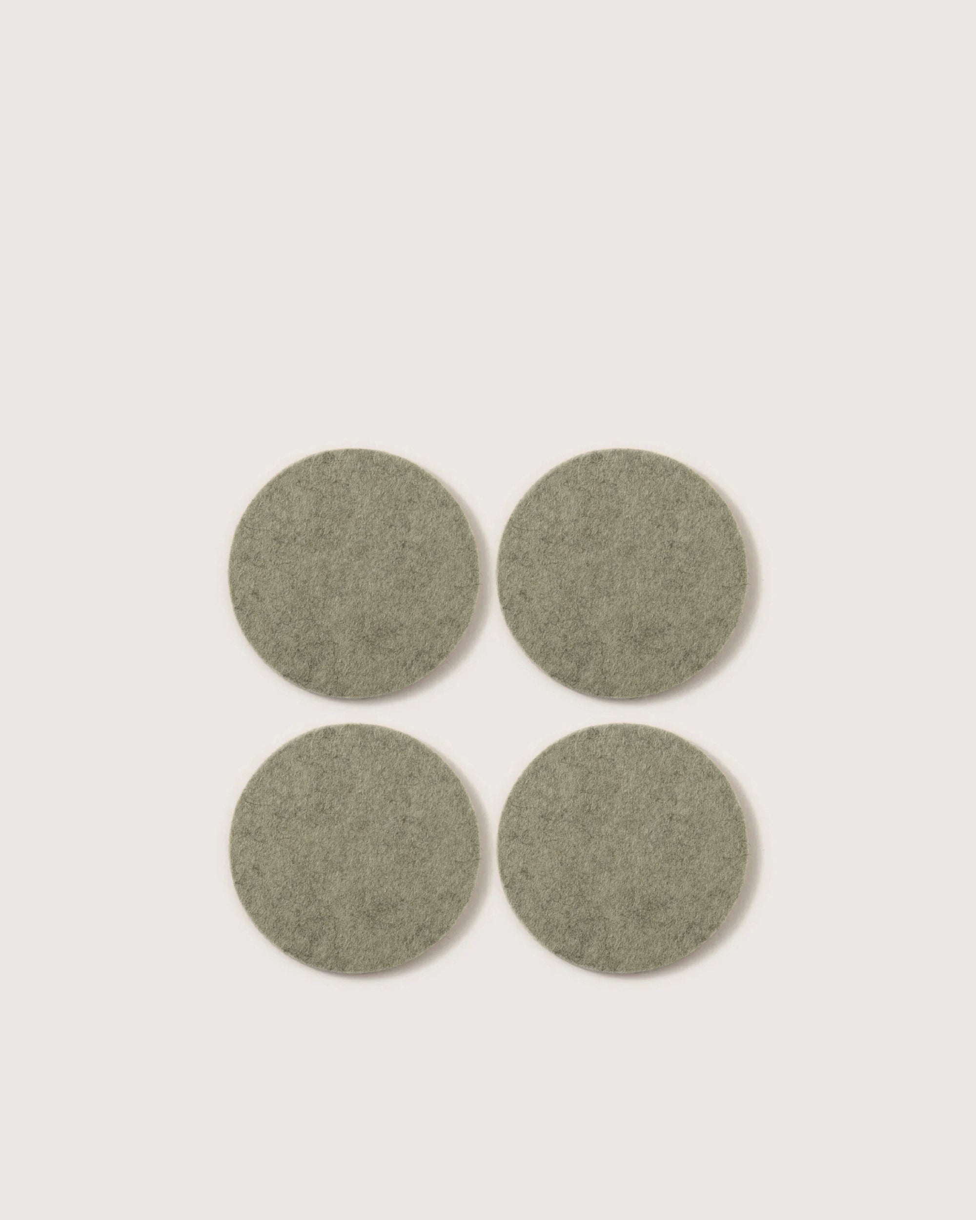 Bierfilzl Merino Wool Round Coaster Solid 4 Pack