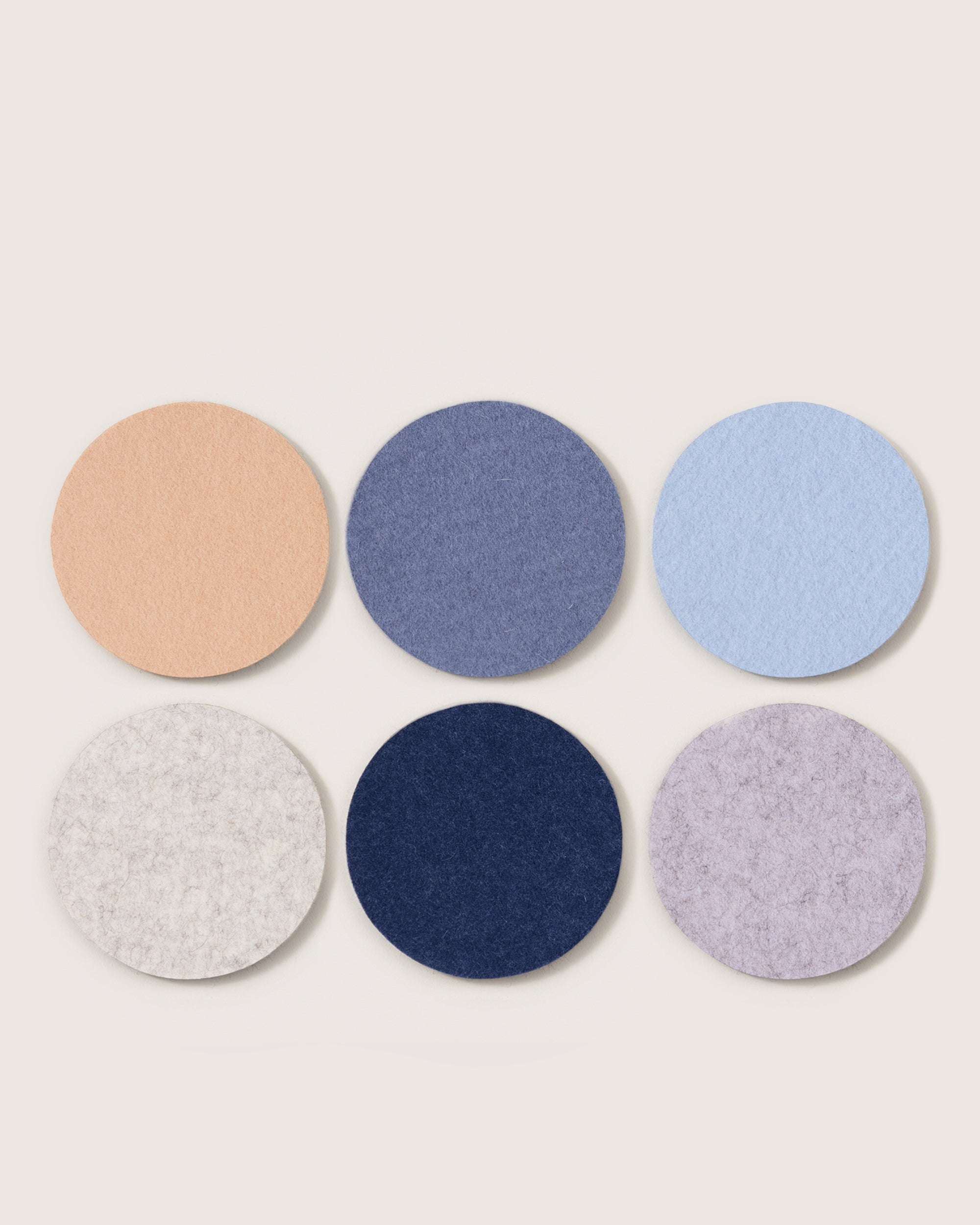 Bierfilzl Merino Wool Round Coaster Multi 6 Pack — Final Sale