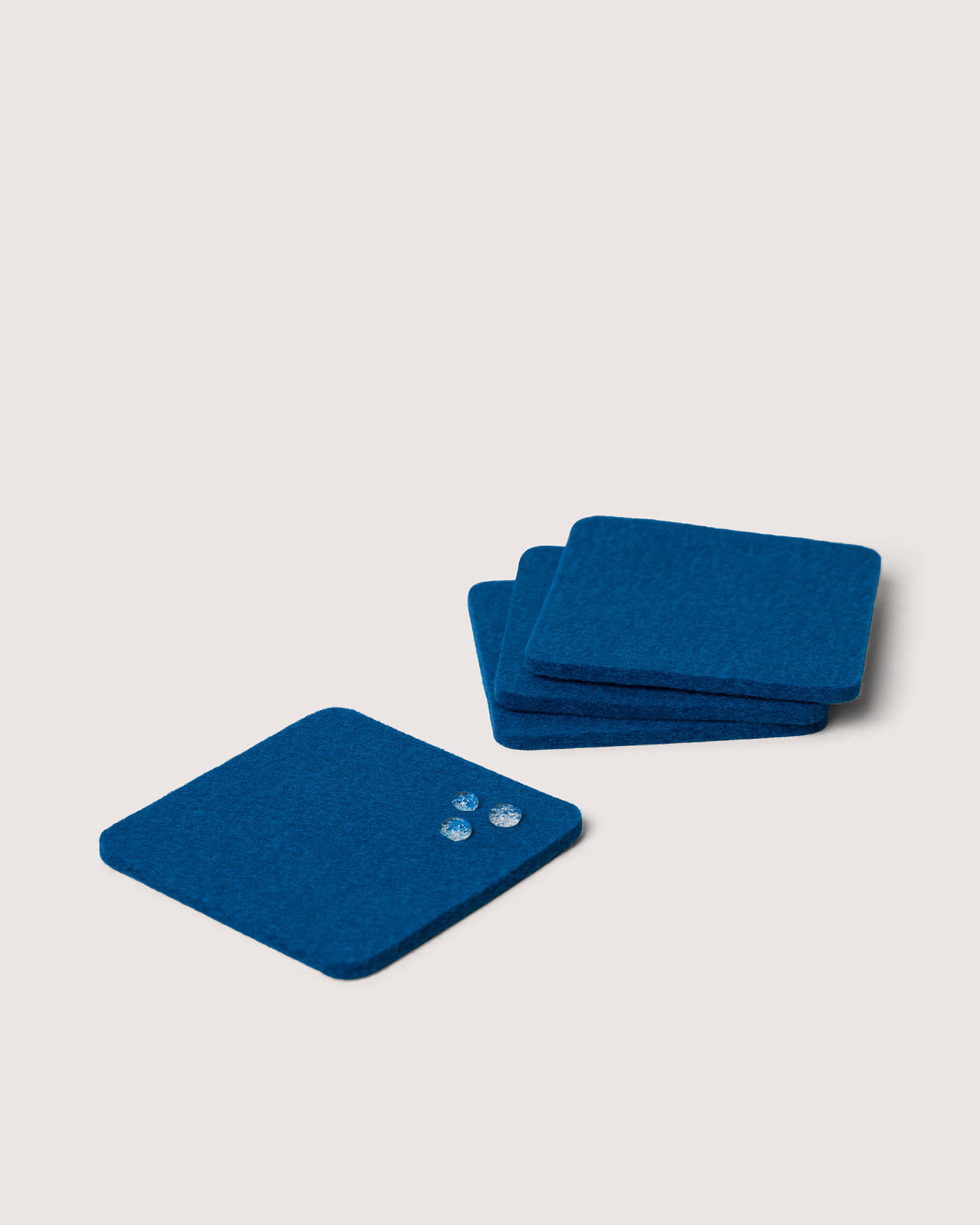 Bierfilzl Merino Wool Square Coaster Solid 4 Pack