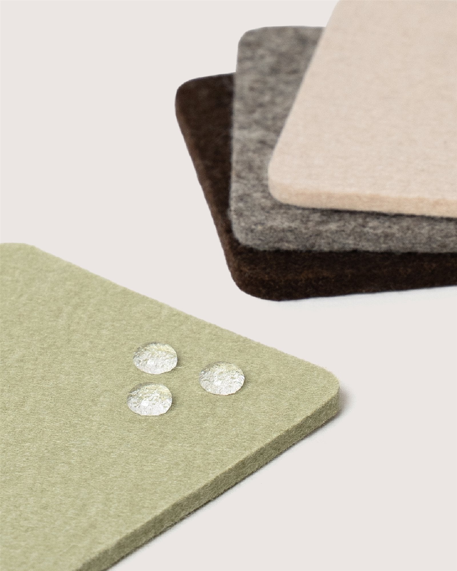 Bierfilzl Merino Wool Square Coaster Multi 4 Pack