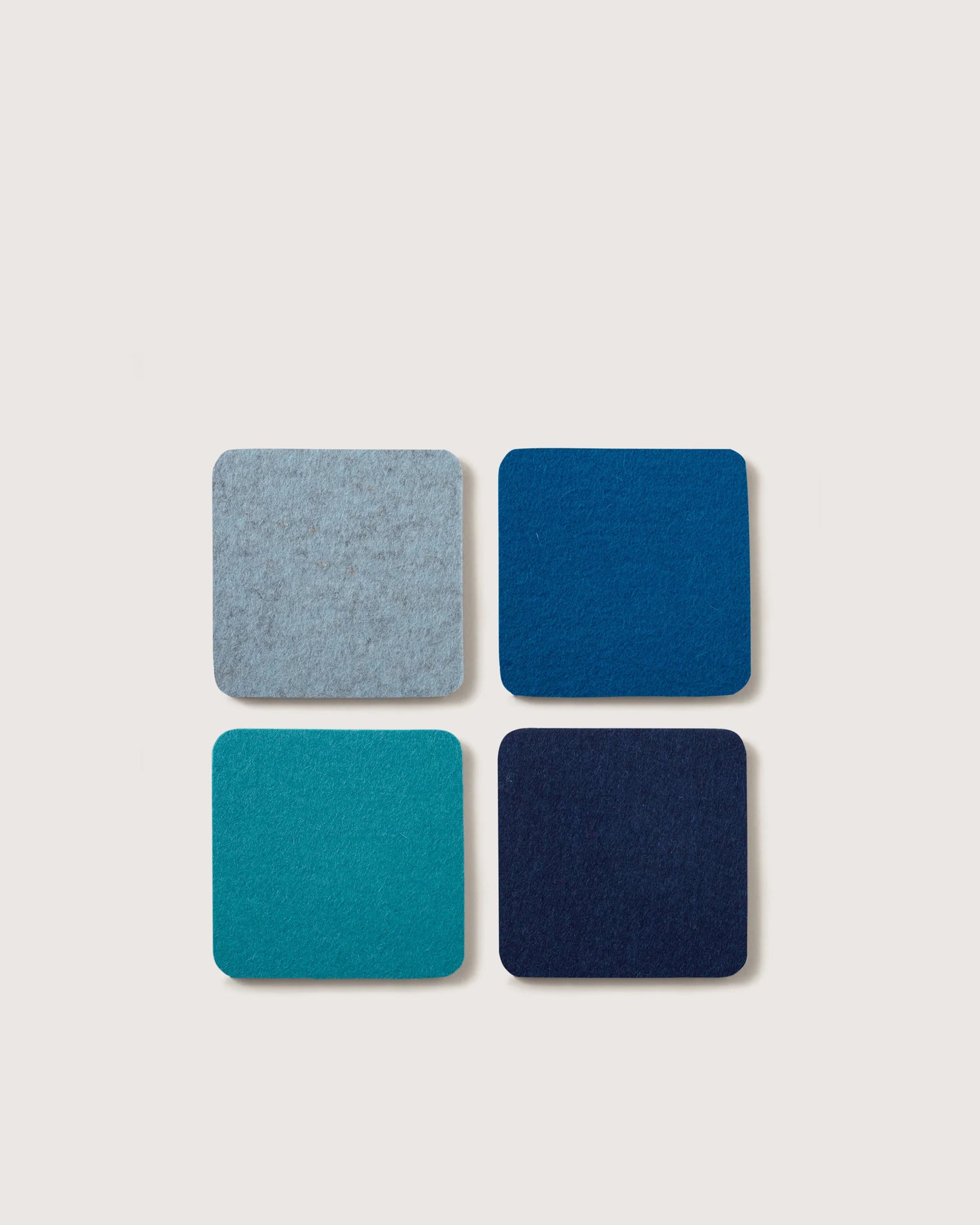 Bierfilzl Merino Wool Square Coaster Multi 4 Pack