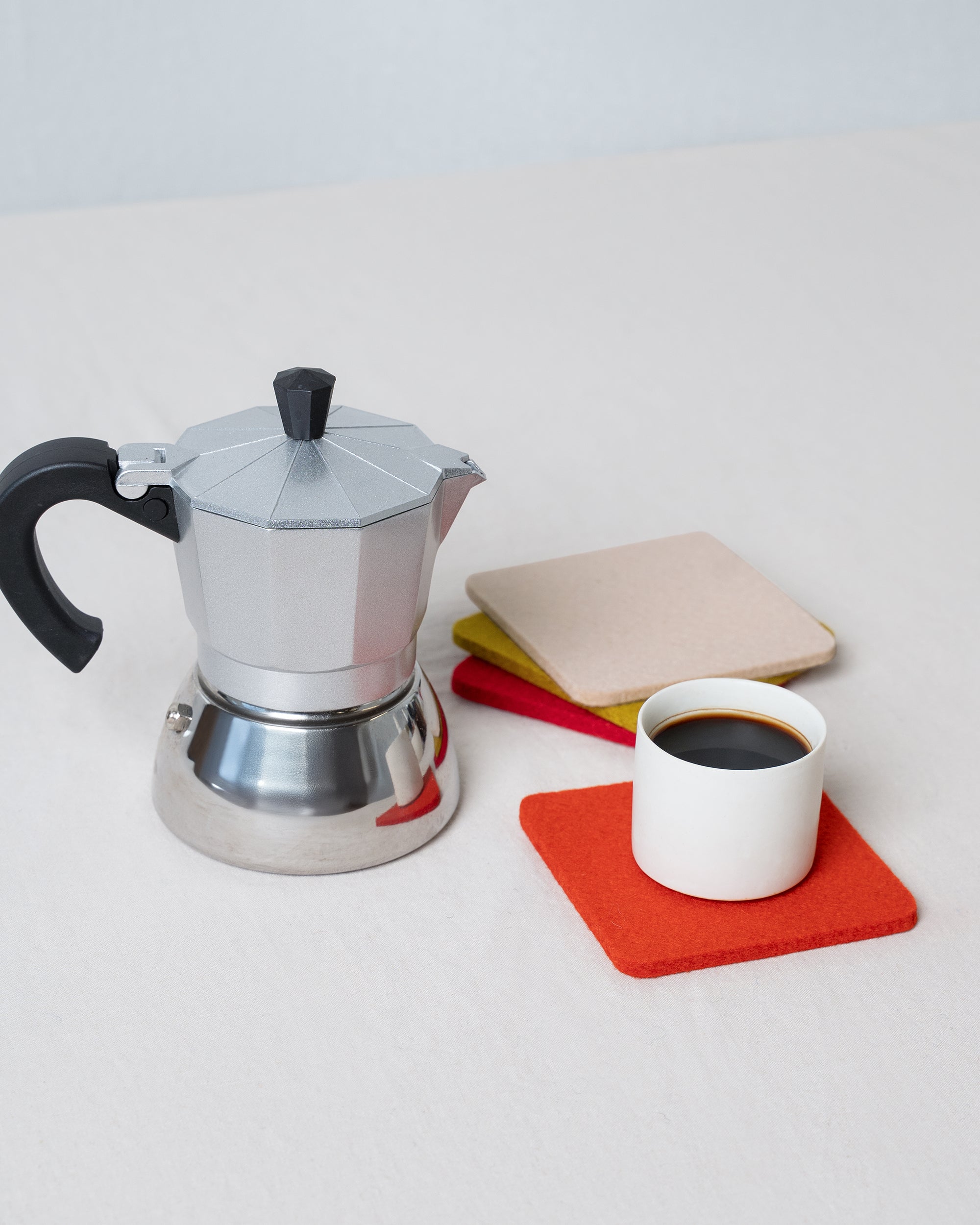 Bierfilzl Merino Wool Square Coaster Multi 4 Pack