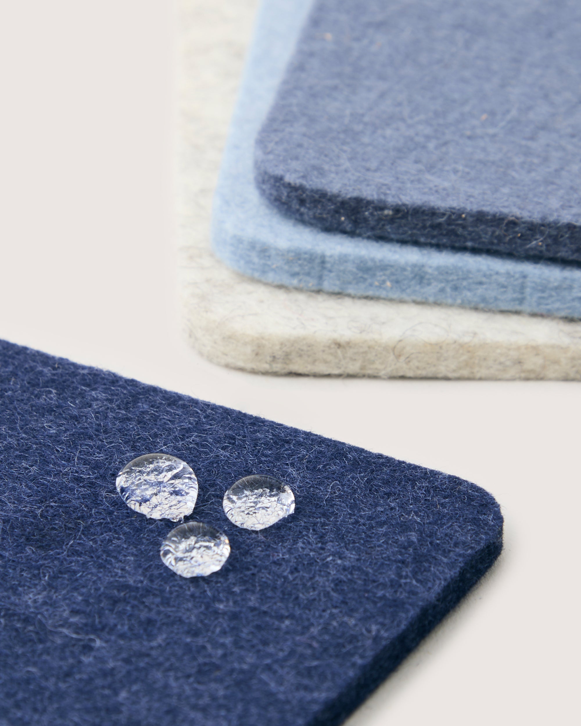 Bierfilzl Merino Wool Square Coaster Multi 4 Pack — Final Sale