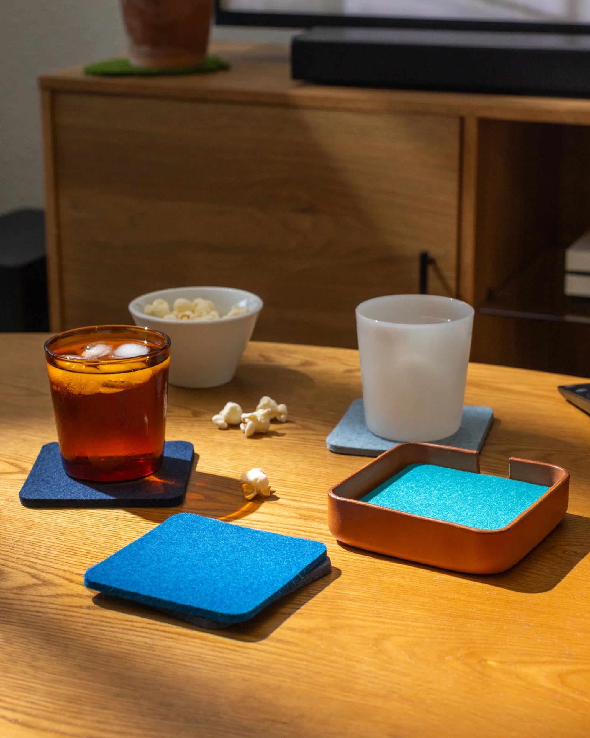 Bierfilzl Merino Wool Square Coaster Multi 6 Pack