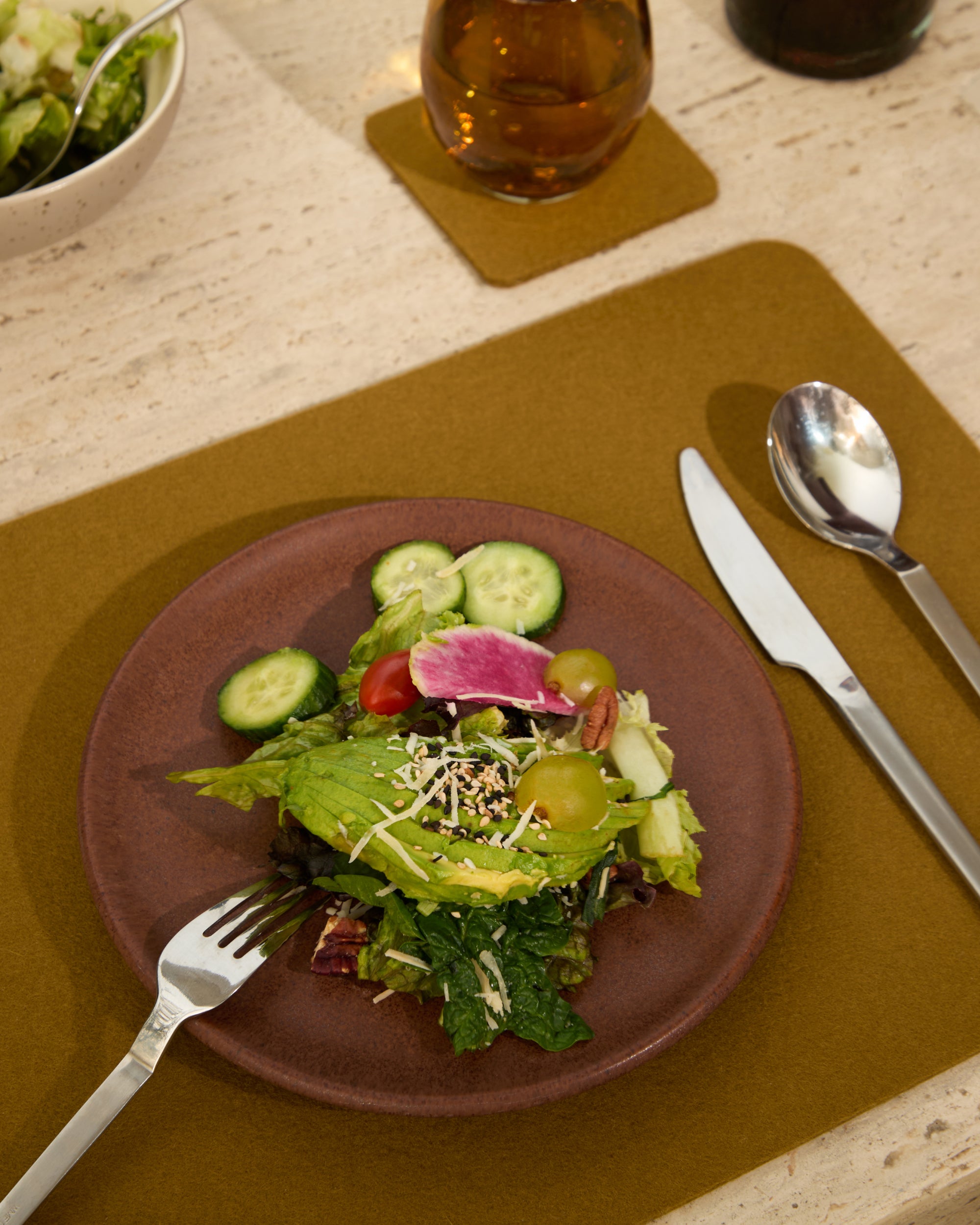 Merino Wool Rectangle Placemat - 4 Pack