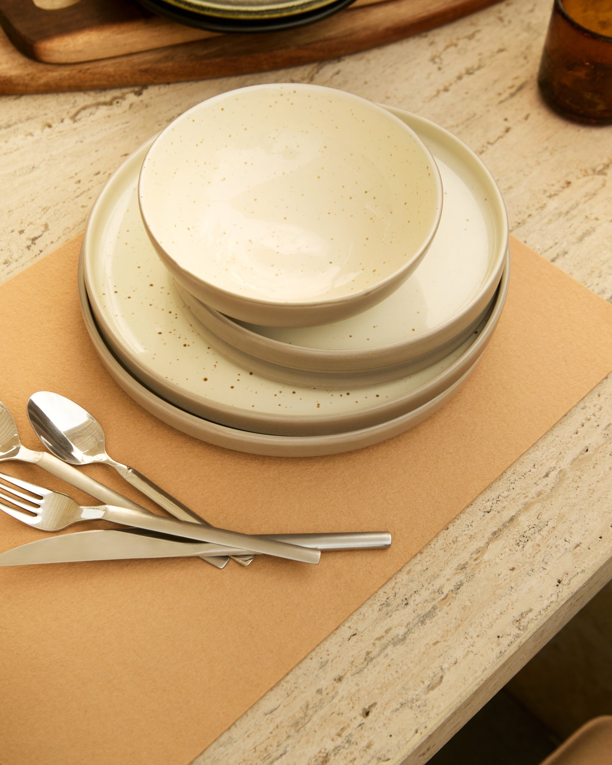 Merino Wool Rectangle Placemat - 4 Pack