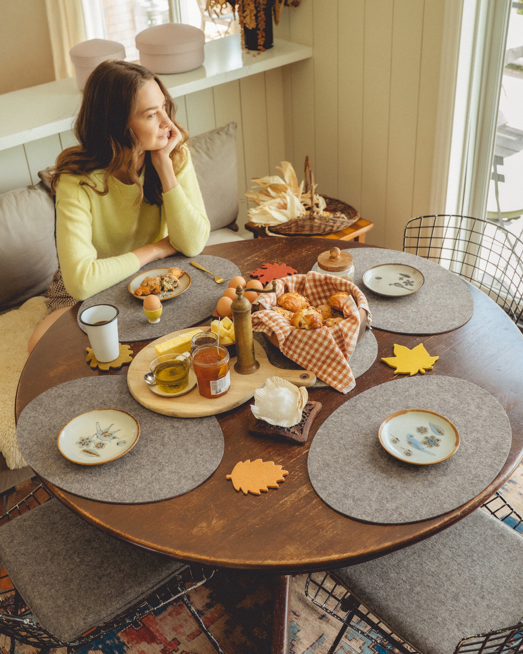 Merino Wool Oval Placemat - 4 Pack
