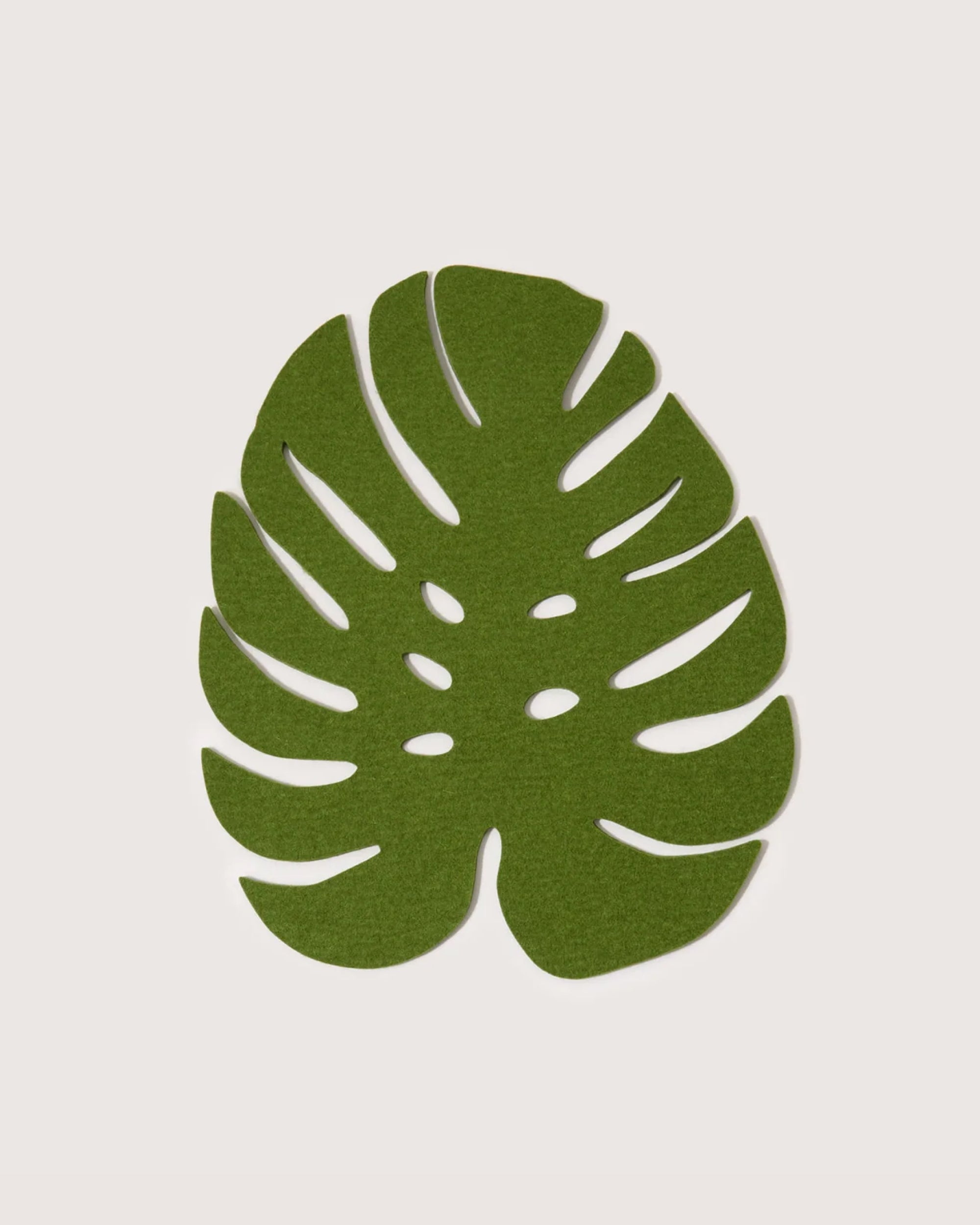 Merino Wool Large Monstera Trivet