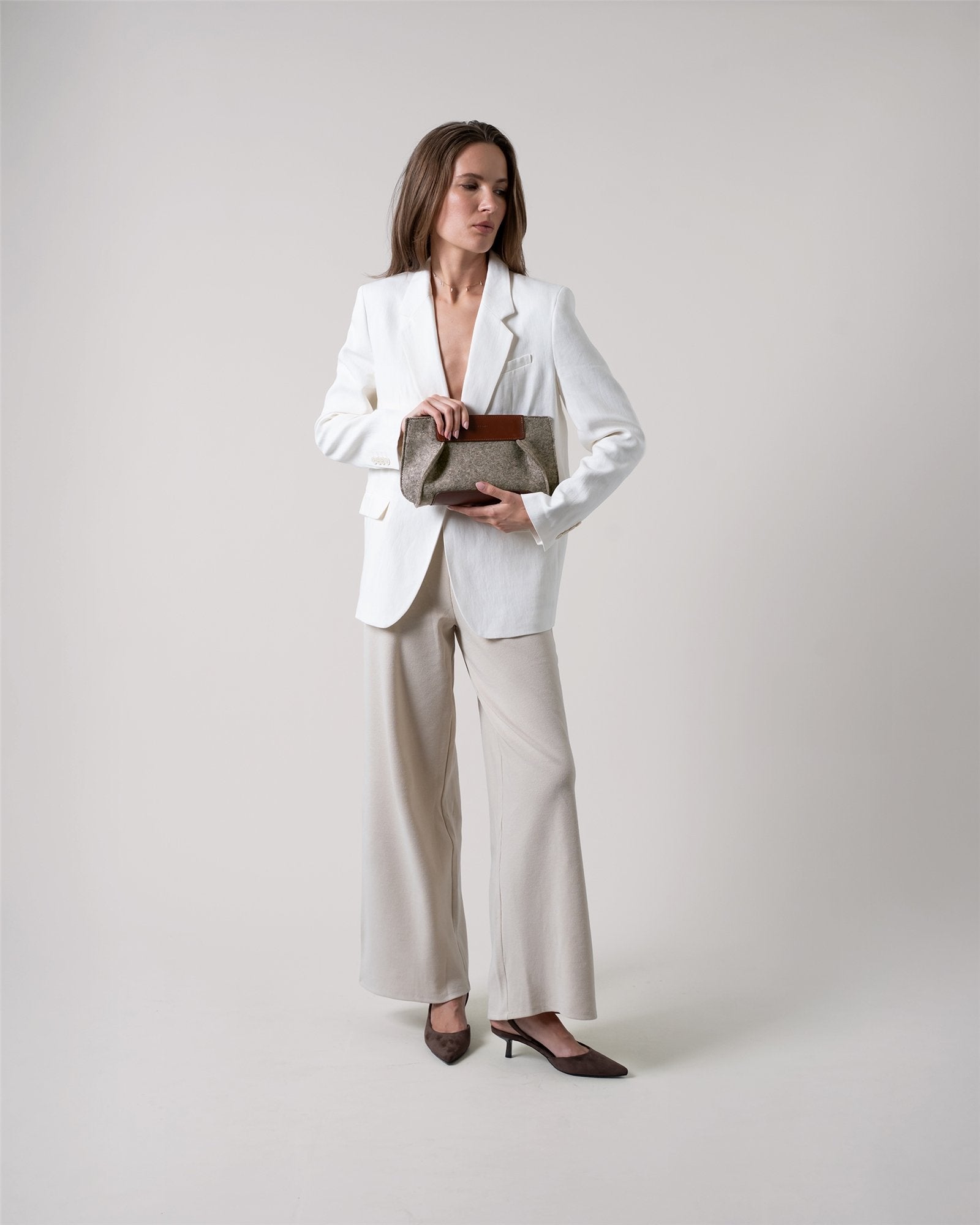 Frankie Merino Wool Clutch