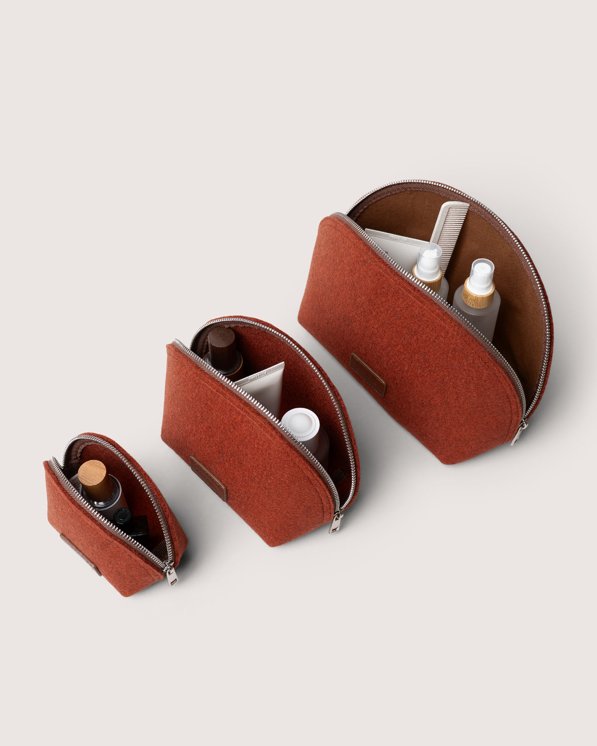 Pochi Merino Wool Large Pouch Set