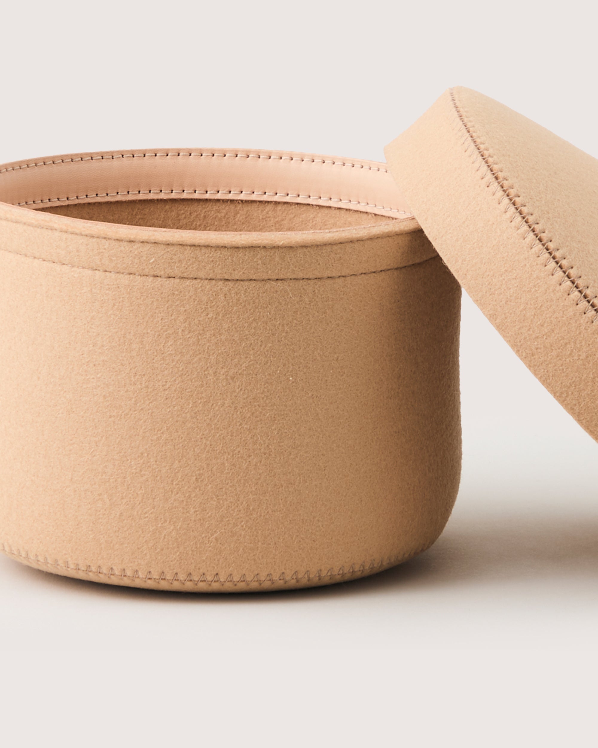 Merino Wool Small Bin w/ Lid
