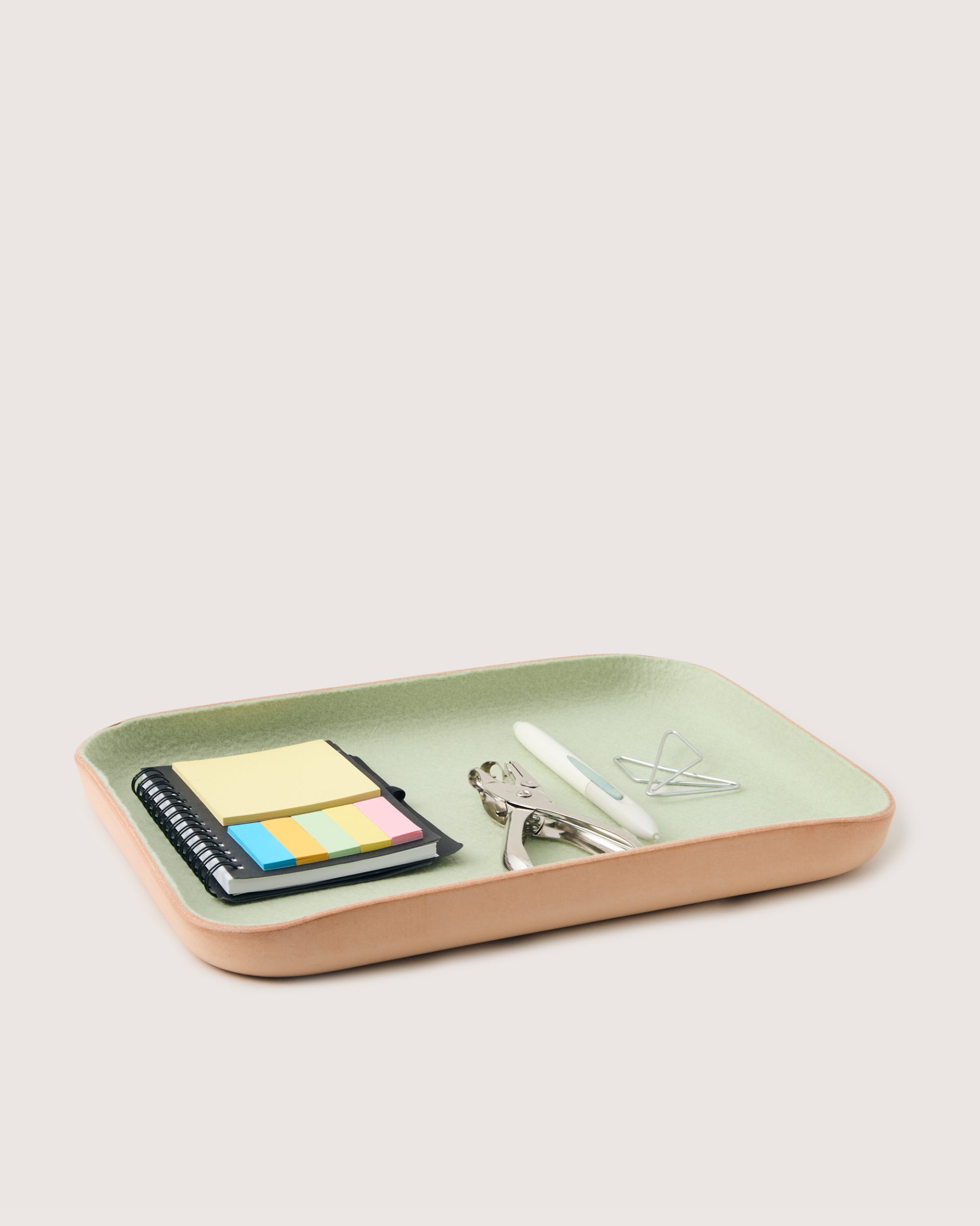 Kawabon Leather/Merino Wool Large Tray — Final Sale