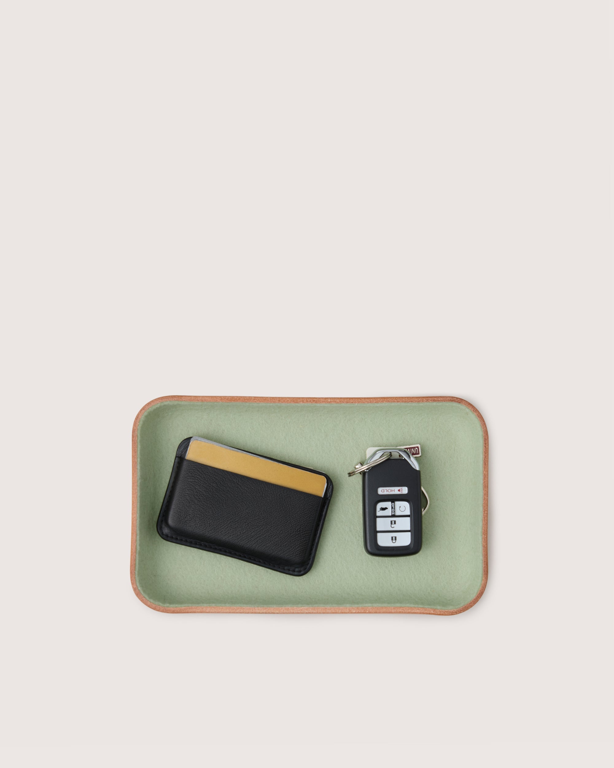 Kawabon Leather/Merino Wool Small Tray — Final Sale