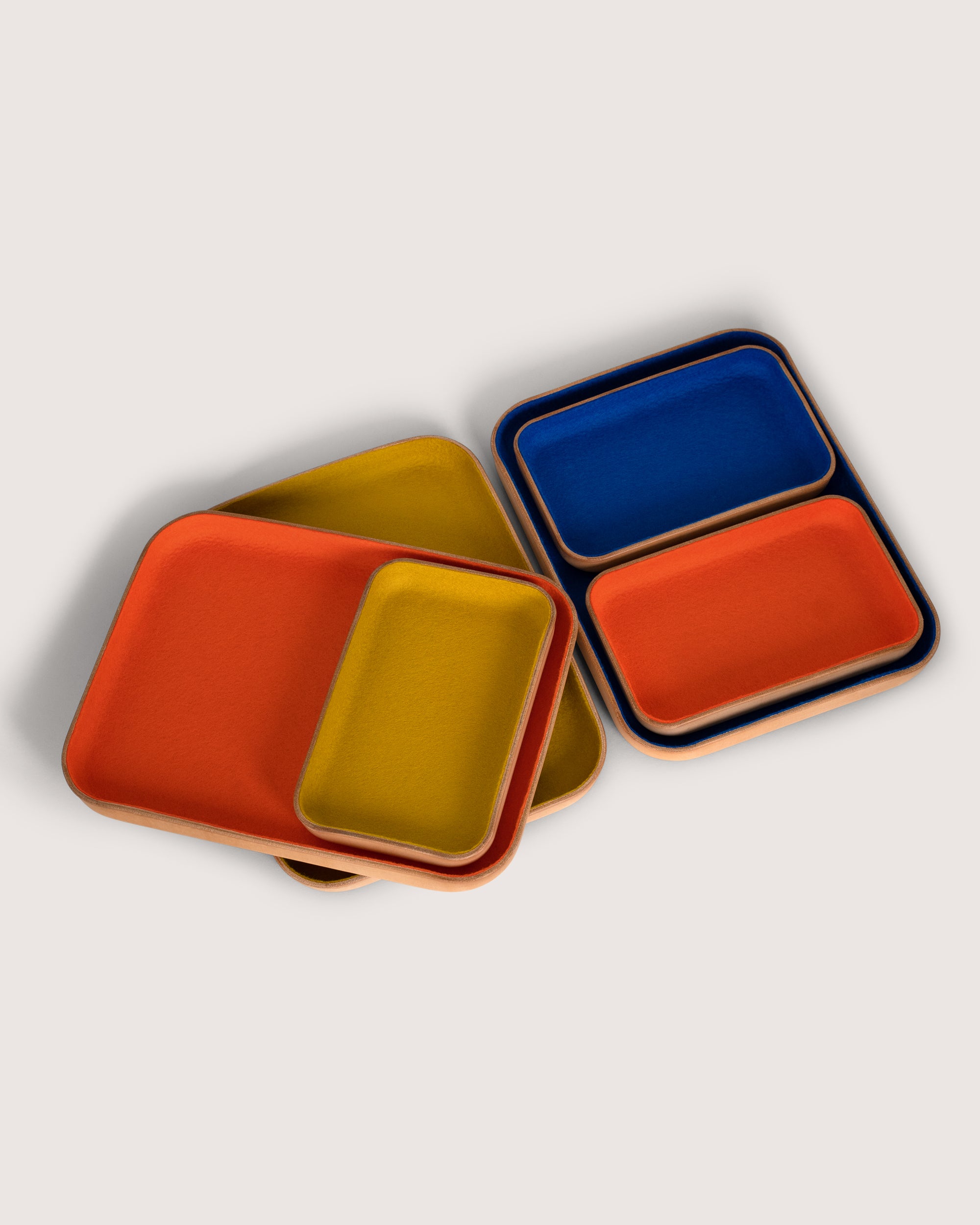 Kawabon Leather/Merino Wool Small Tray