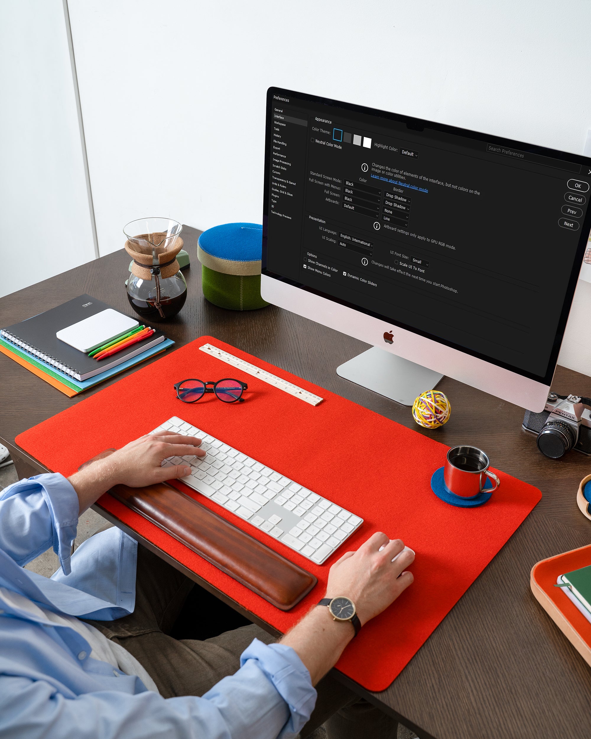 Mosen Merino Wool Large Desk Pad