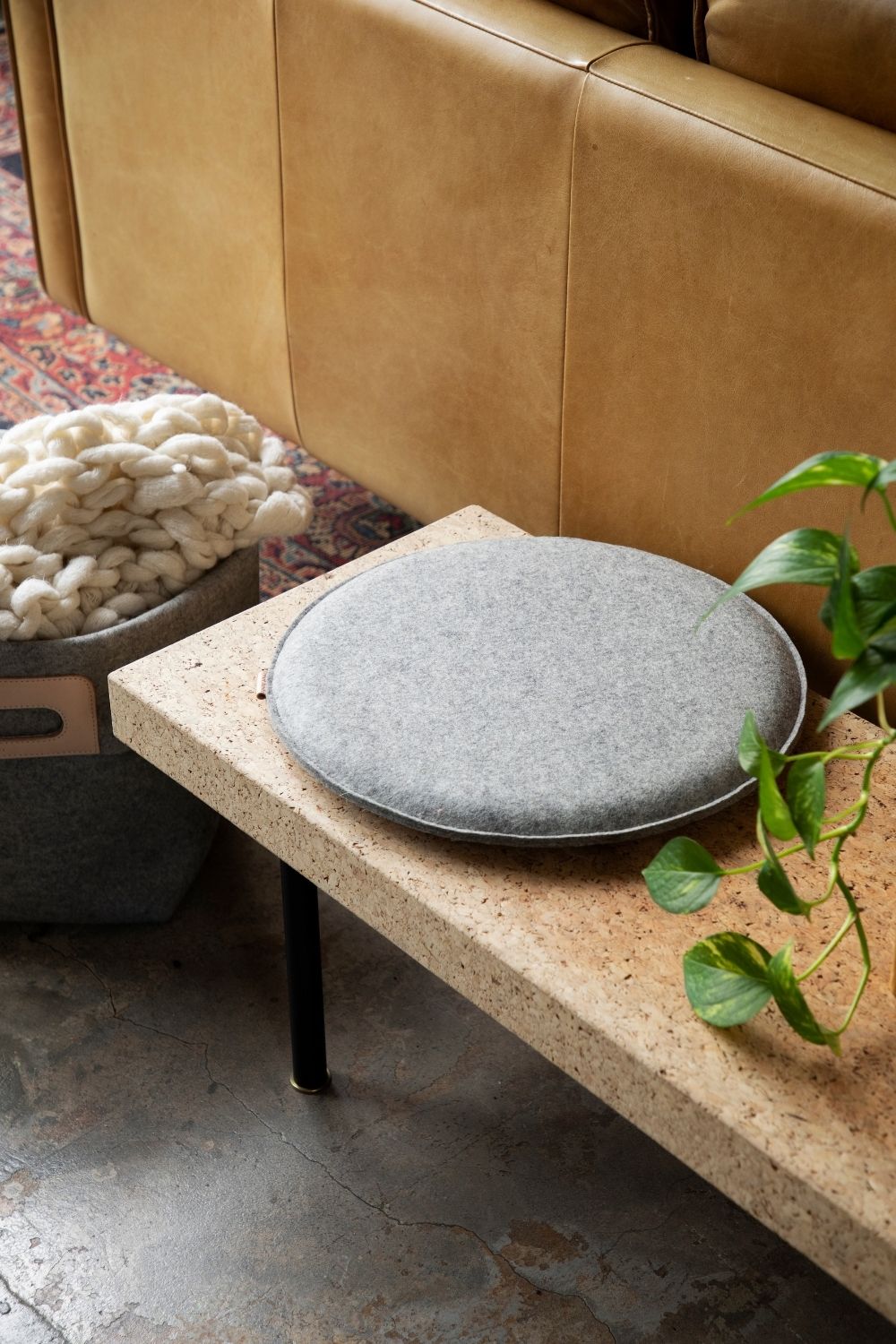 Zabuton Seat Pad Round Felt (3709666951232)