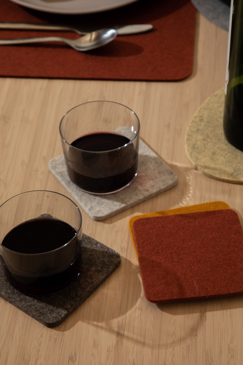 Bierfilzl Square Coaster Felt Multi 4 Pack (6634932469869)