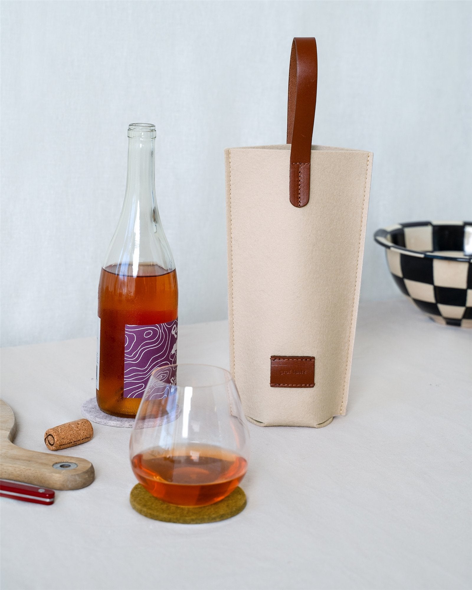 Hana Merino Wool Bottle Bag