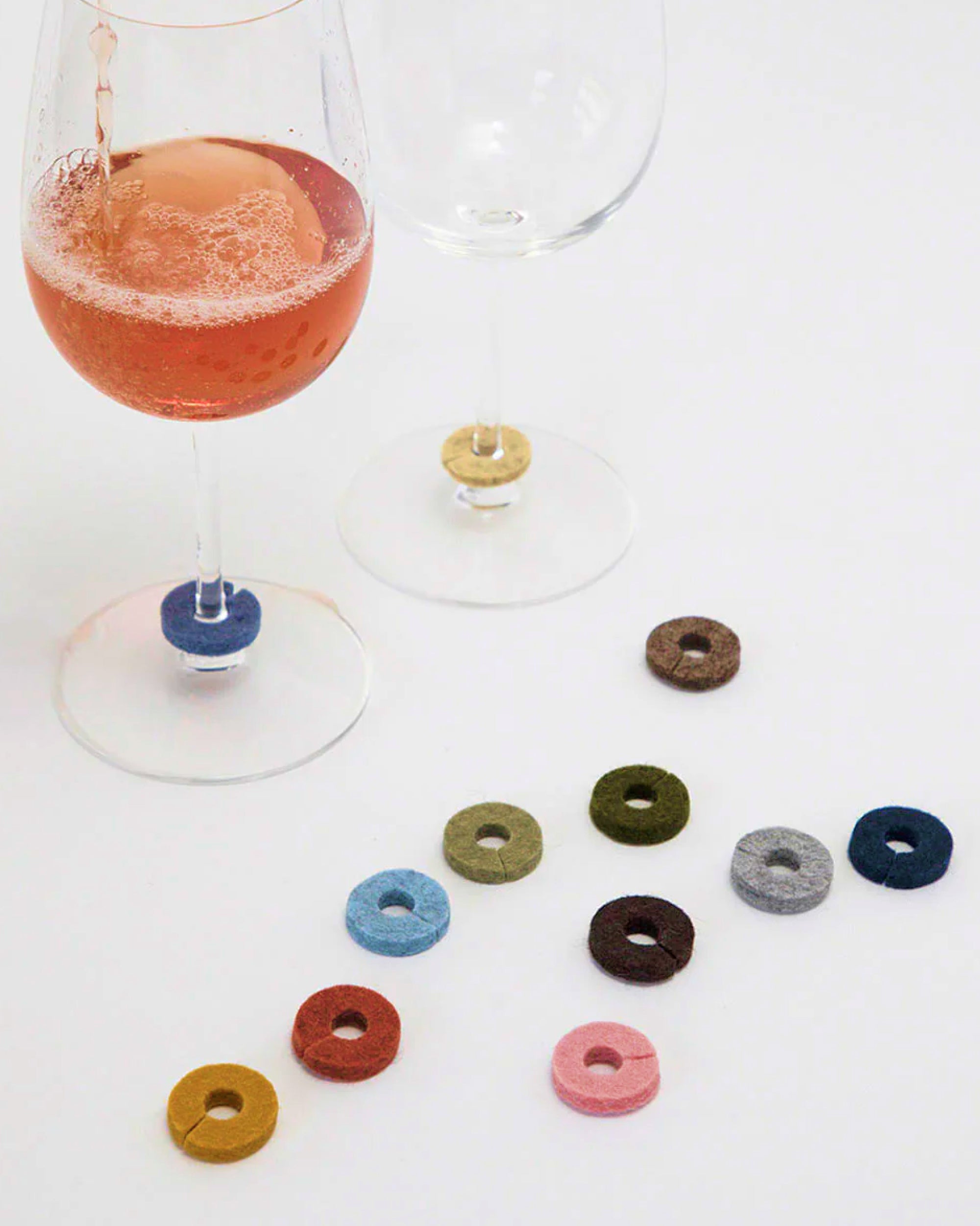 Wine-O's Merino Wool Round Wine Markers
