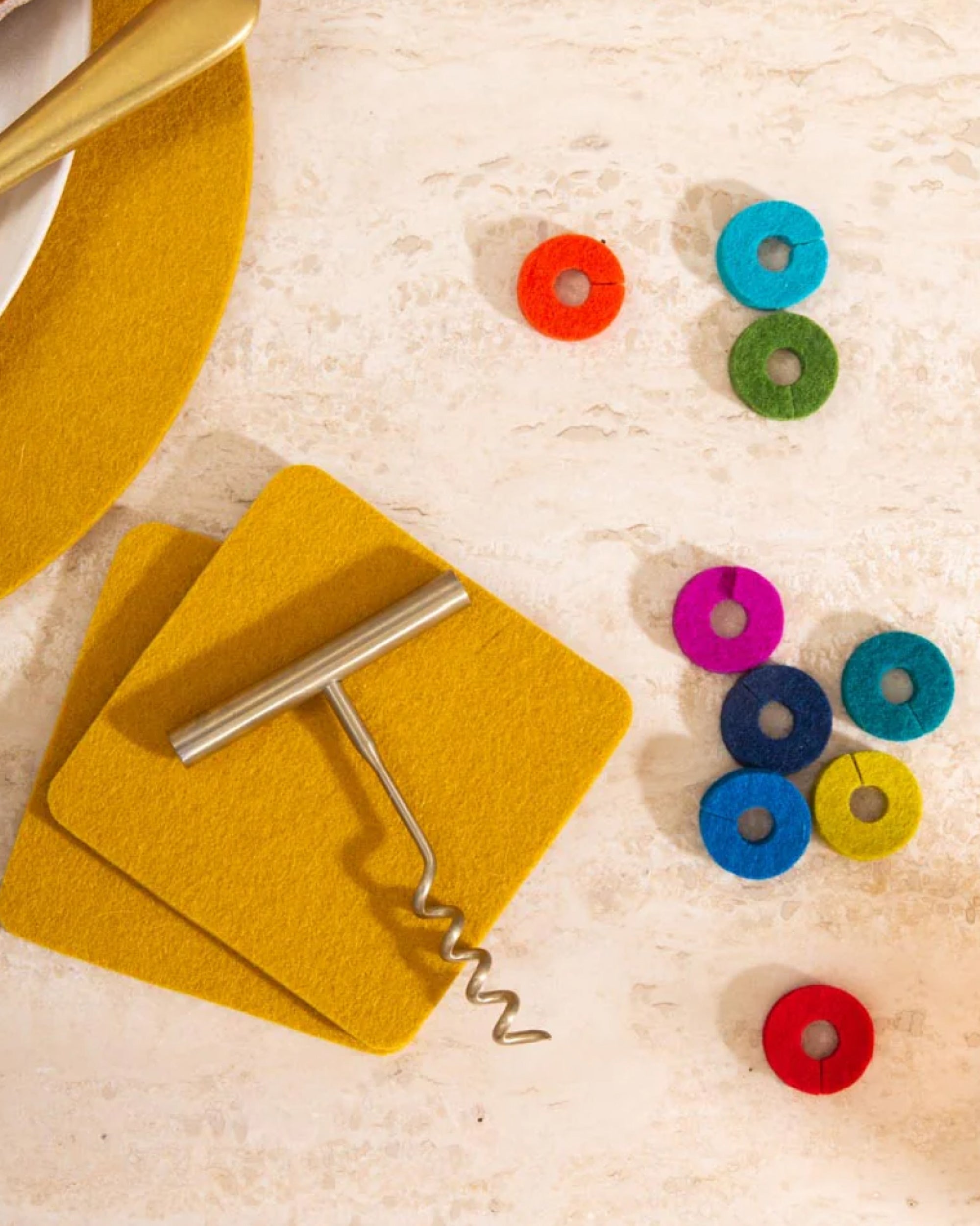 Wine-O's Merino Wool Round Wine Markers