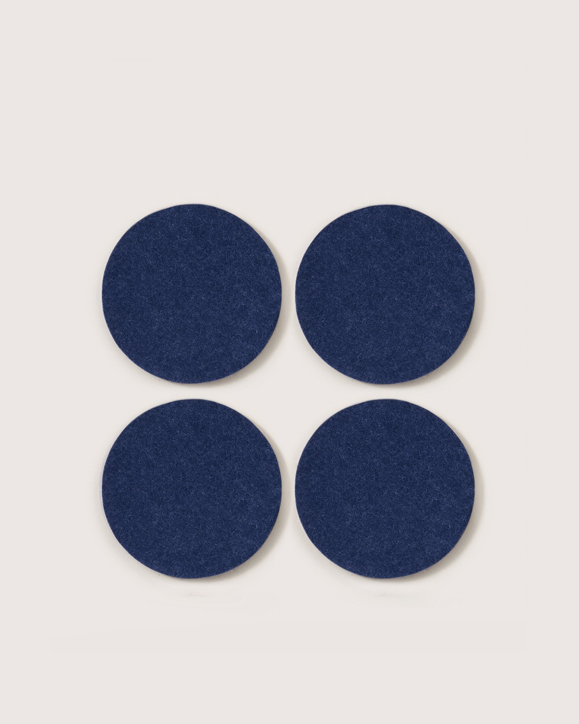 Bierfilzl Merino Wool Round Coaster Solid 4 Pack — Final Sale
