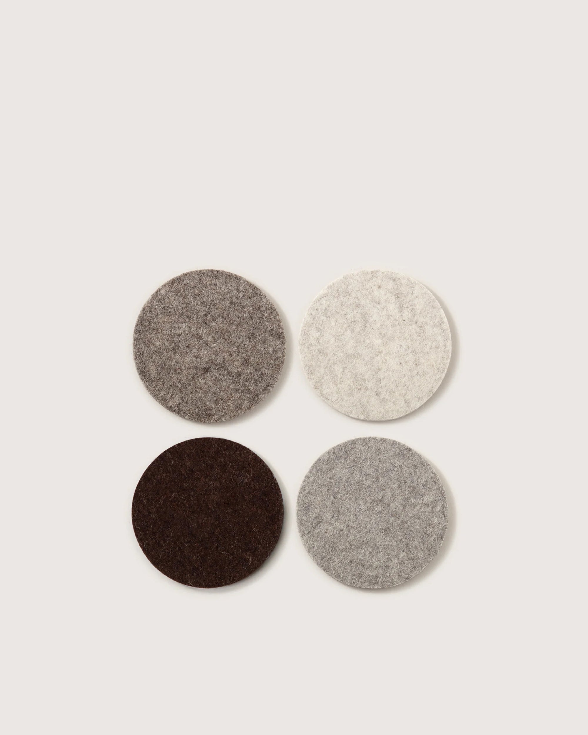 Bierfilzl Merino Wool Round Coaster Multi 4 Pack