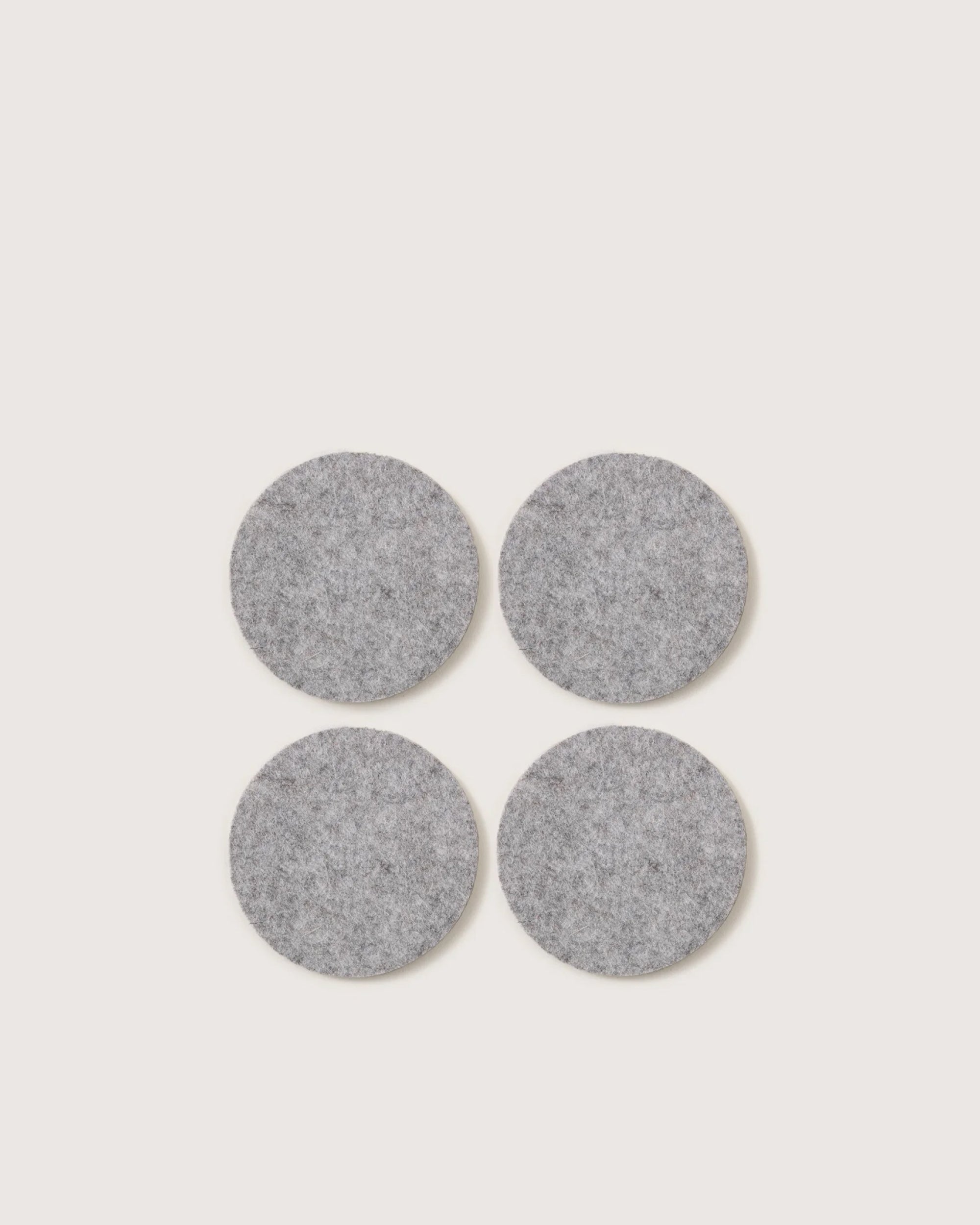Bierfilzl Merino Wool Round Coaster Solid 4 Pack