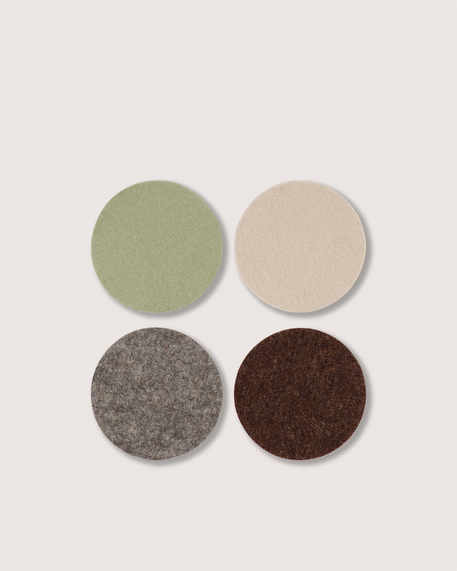 Bierfilzl Merino Wool Round Coaster Multi 4 Pack