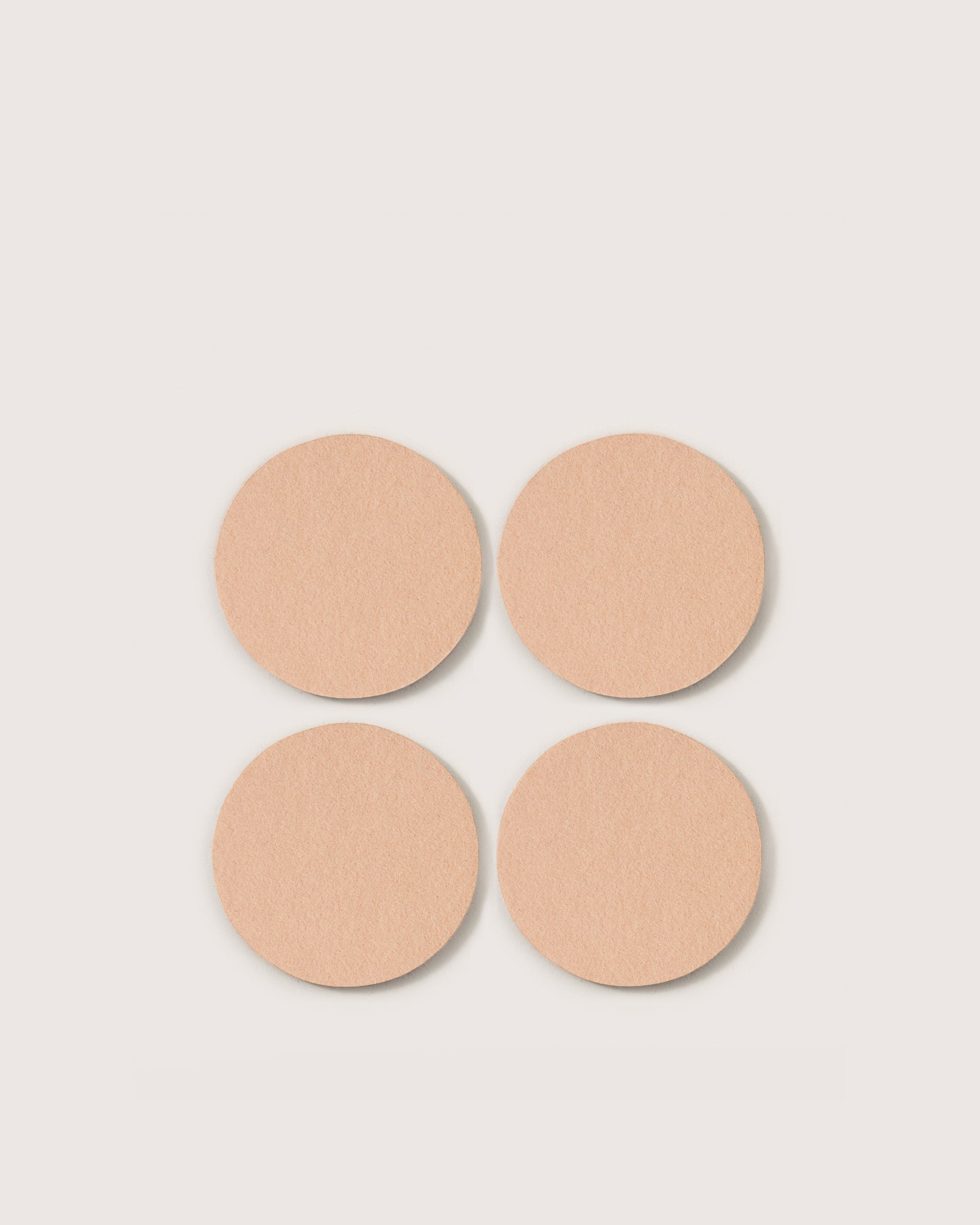 Bierfilzl Merino Wool Round Coaster Solid 4 Pack