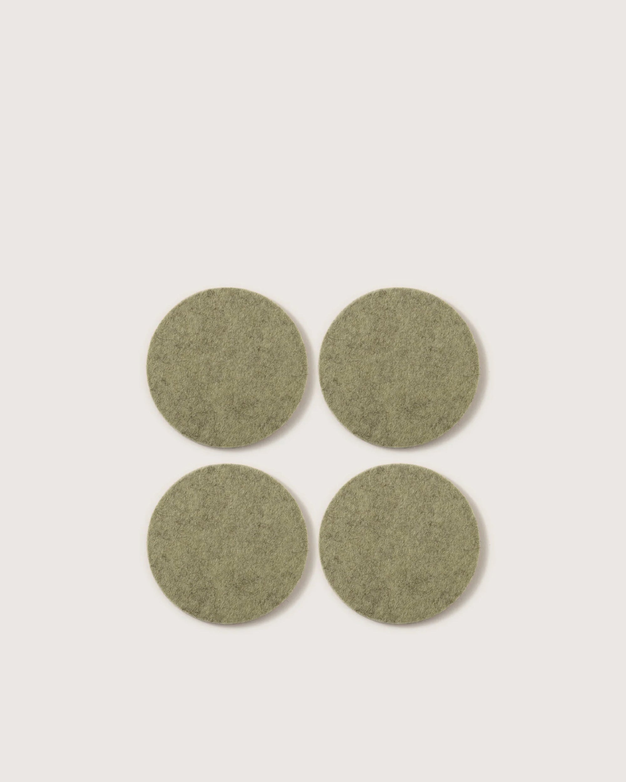 Bierfilzl Merino Wool Round Coaster Solid 4 Pack
