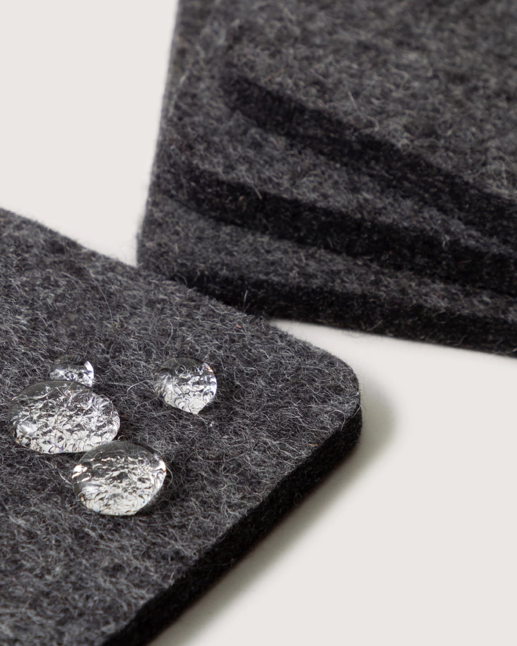 Bierfilzl Merino Wool Square Coaster Solid 4 Pack
