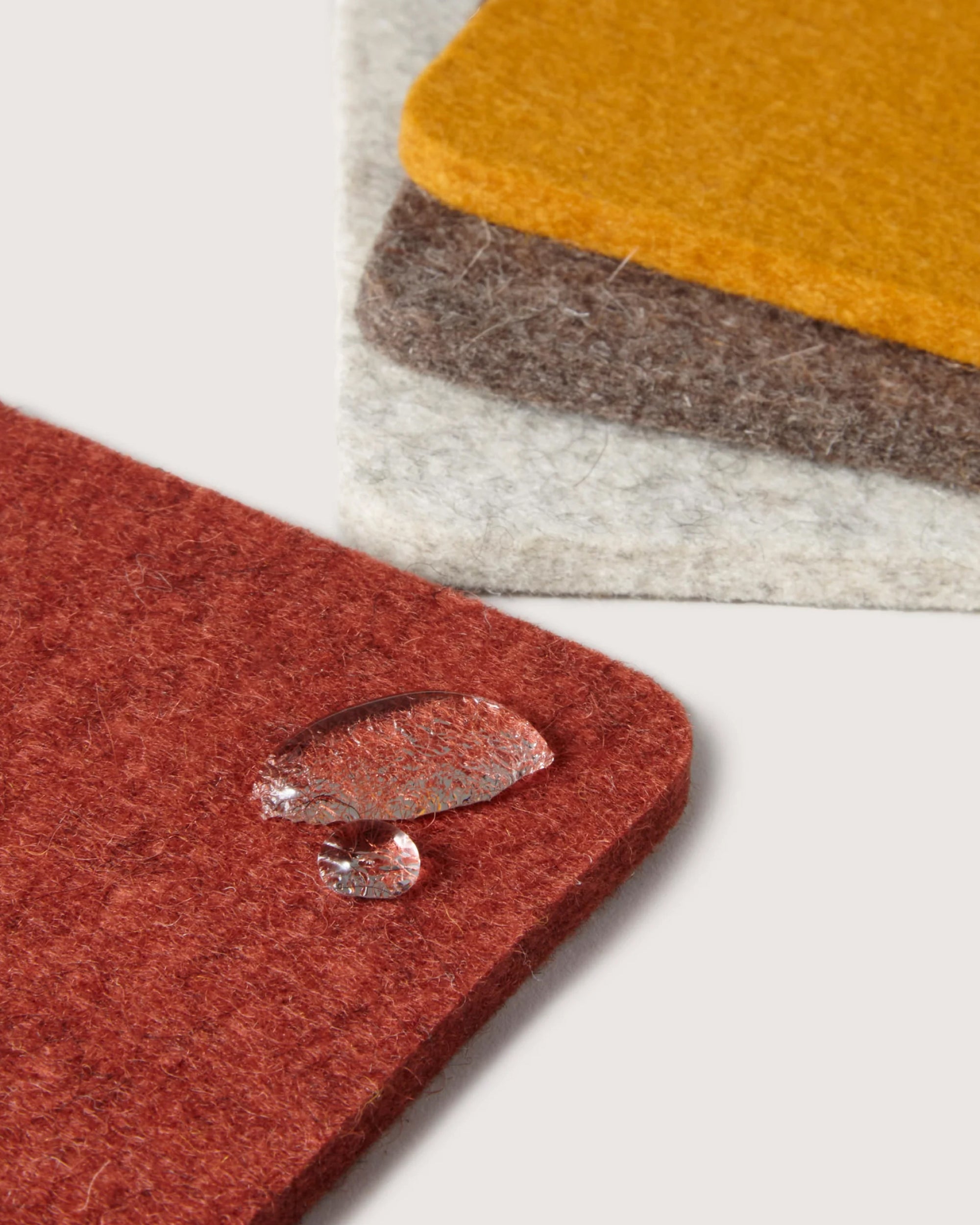 Bierfilzl Merino Wool Square Coaster Multi 4 Pack