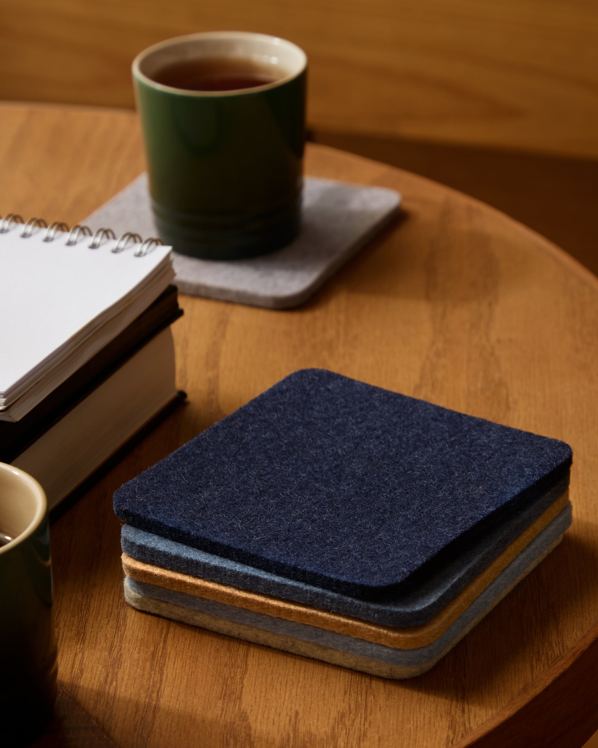 Bierfilzl Merino Wool Square Coaster Multi 6 Pack — Final Sale