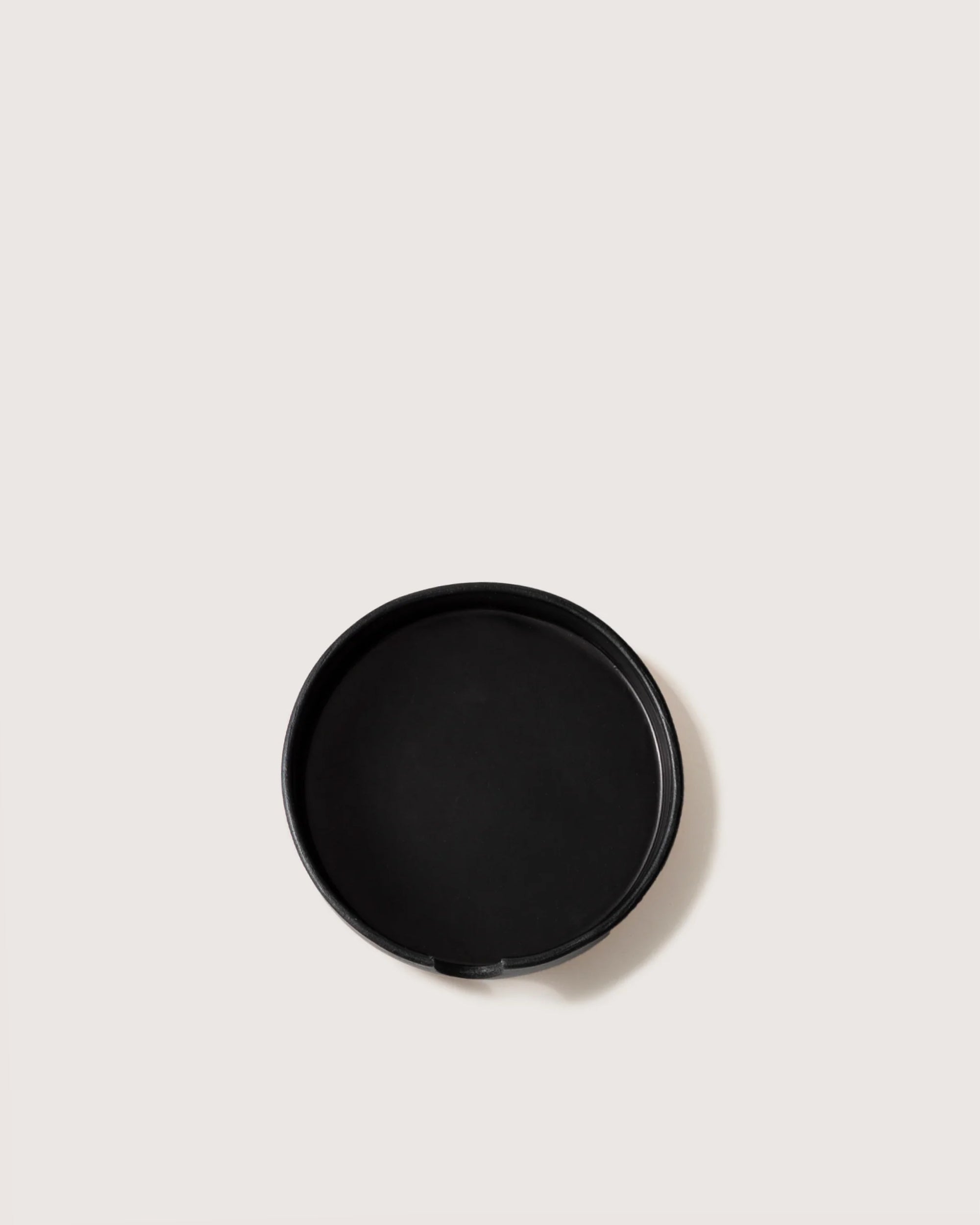 Kobon Leather/Merino Wool Round Tray 4 Pack Coaster Set