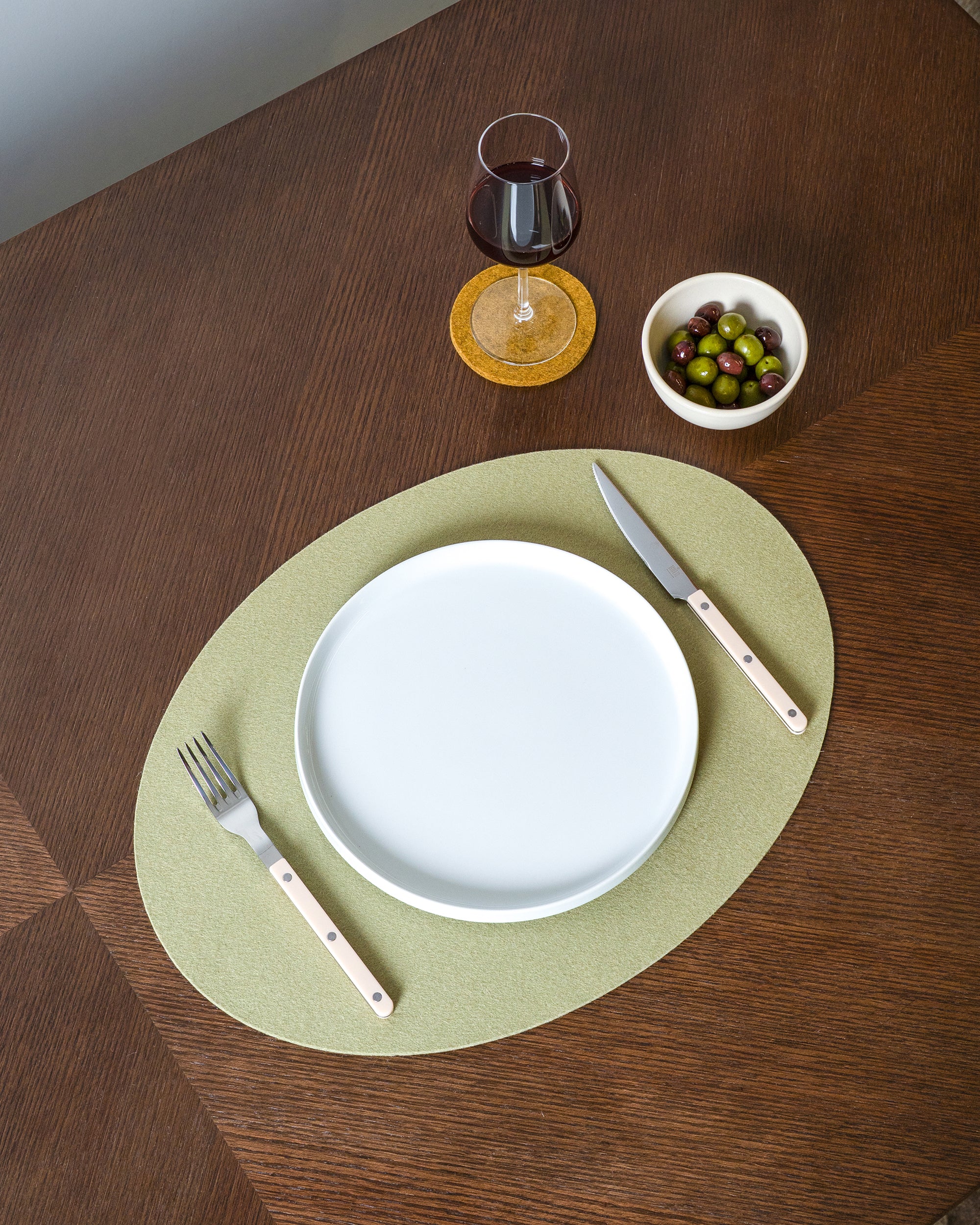 Merino Wool Oval Placemat - 4 Pack