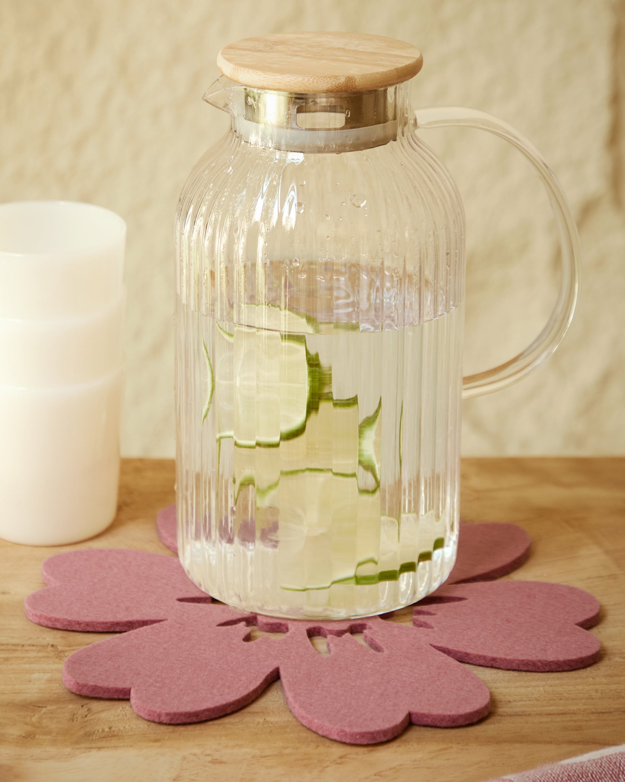 Merino Wool Hibiscus Trivet — Final Sale