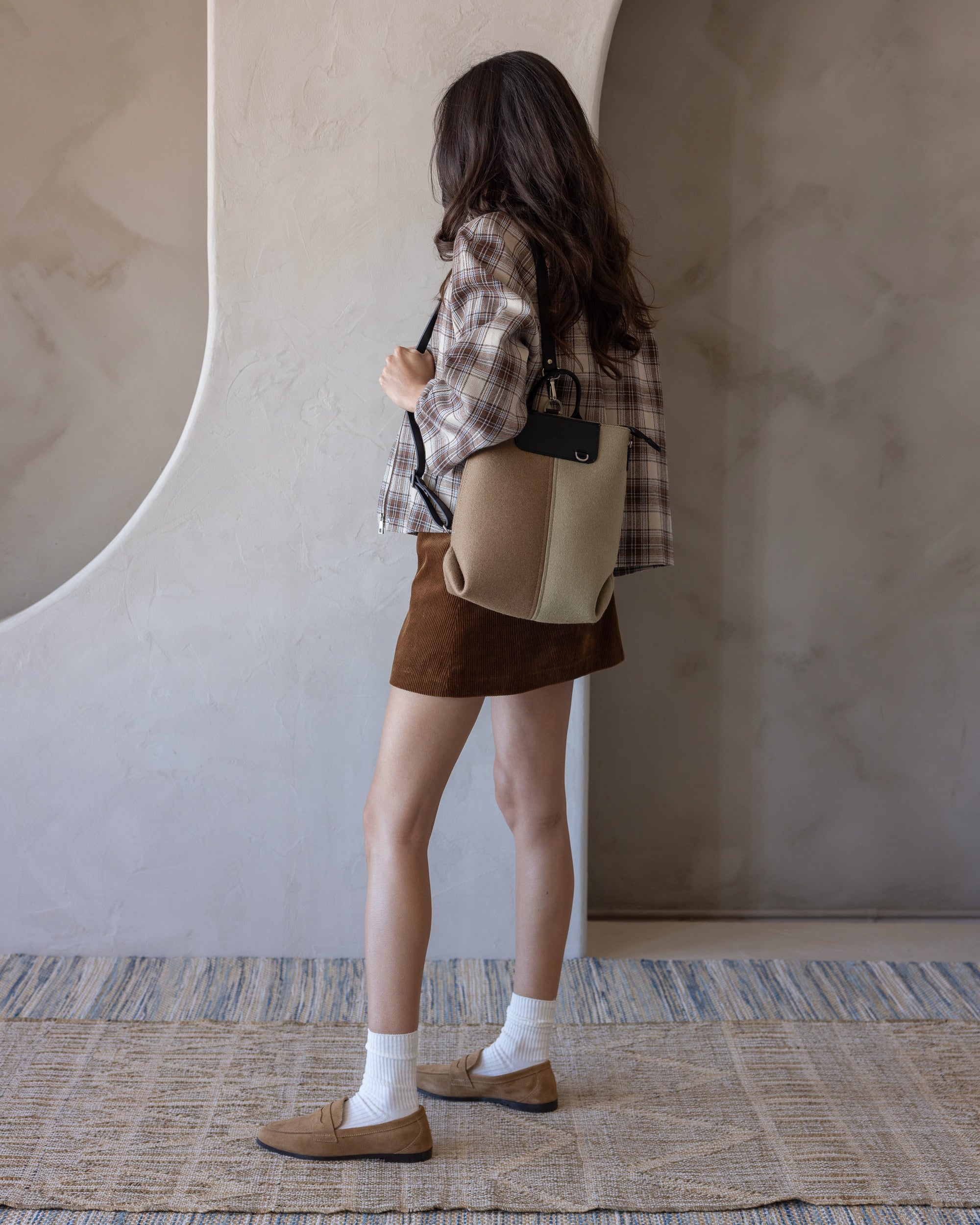 Bedford Merino Wool Midi Colorblock Backpack — Final Sale