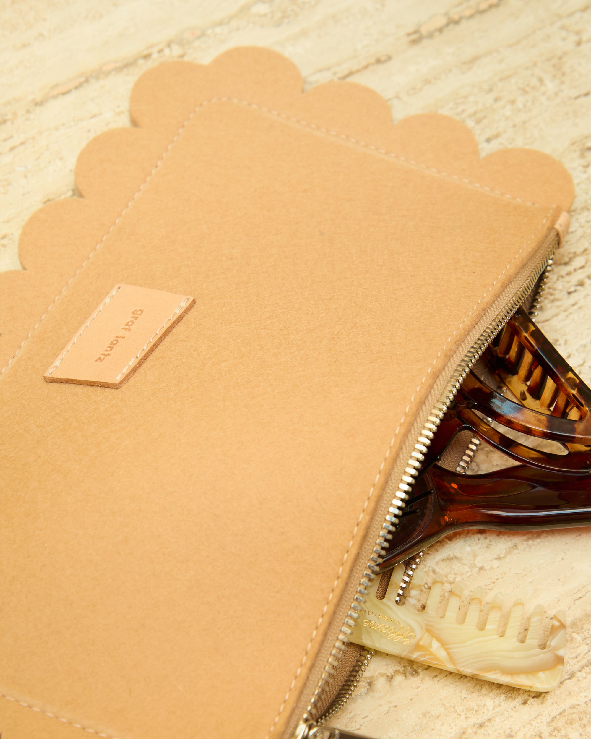 Deco Edge Merino Wool Pouch