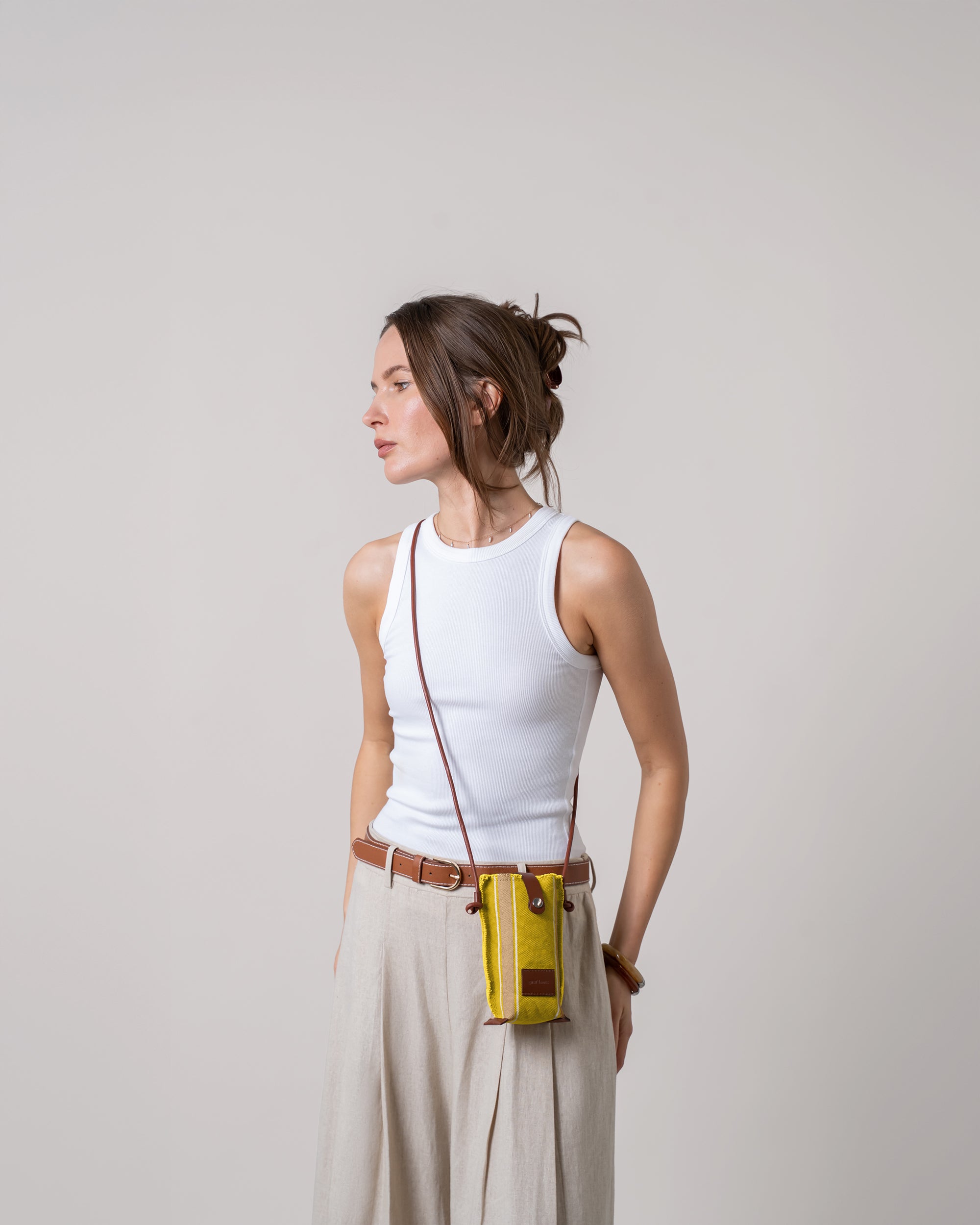 Hana Canvas Phone Crossbody