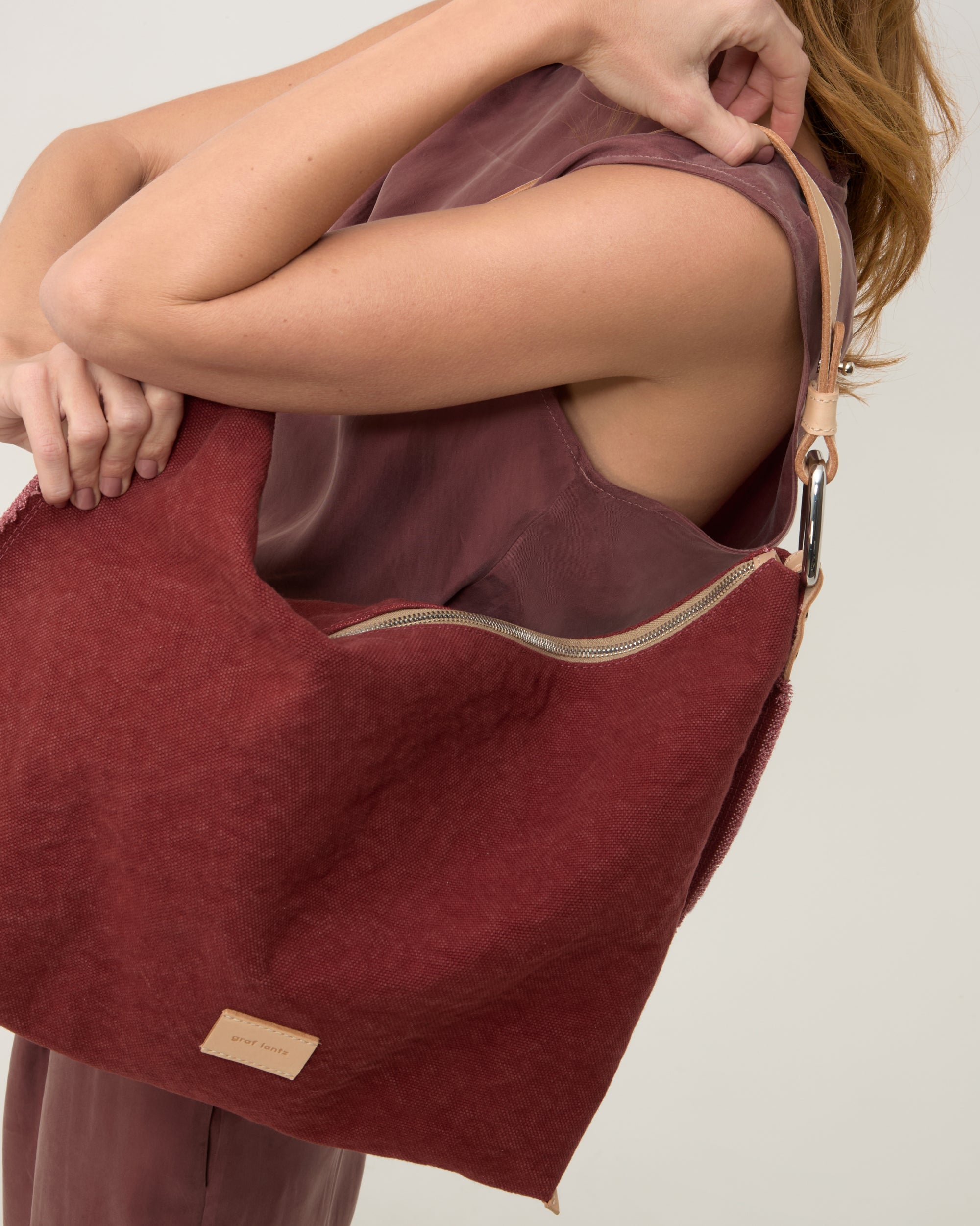 Hana Canvas Hobo Bag