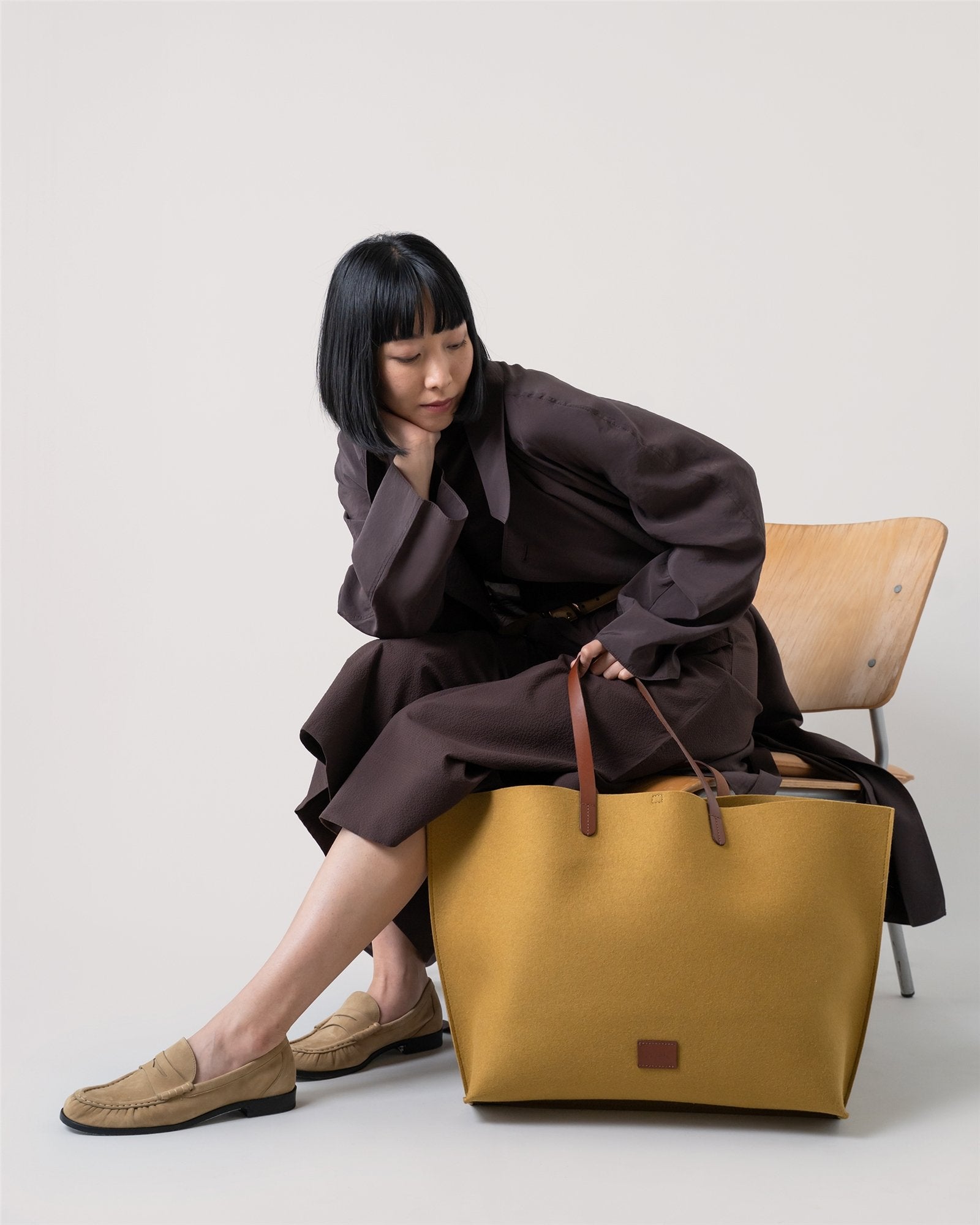 Hana Merino Wool Boat Bag