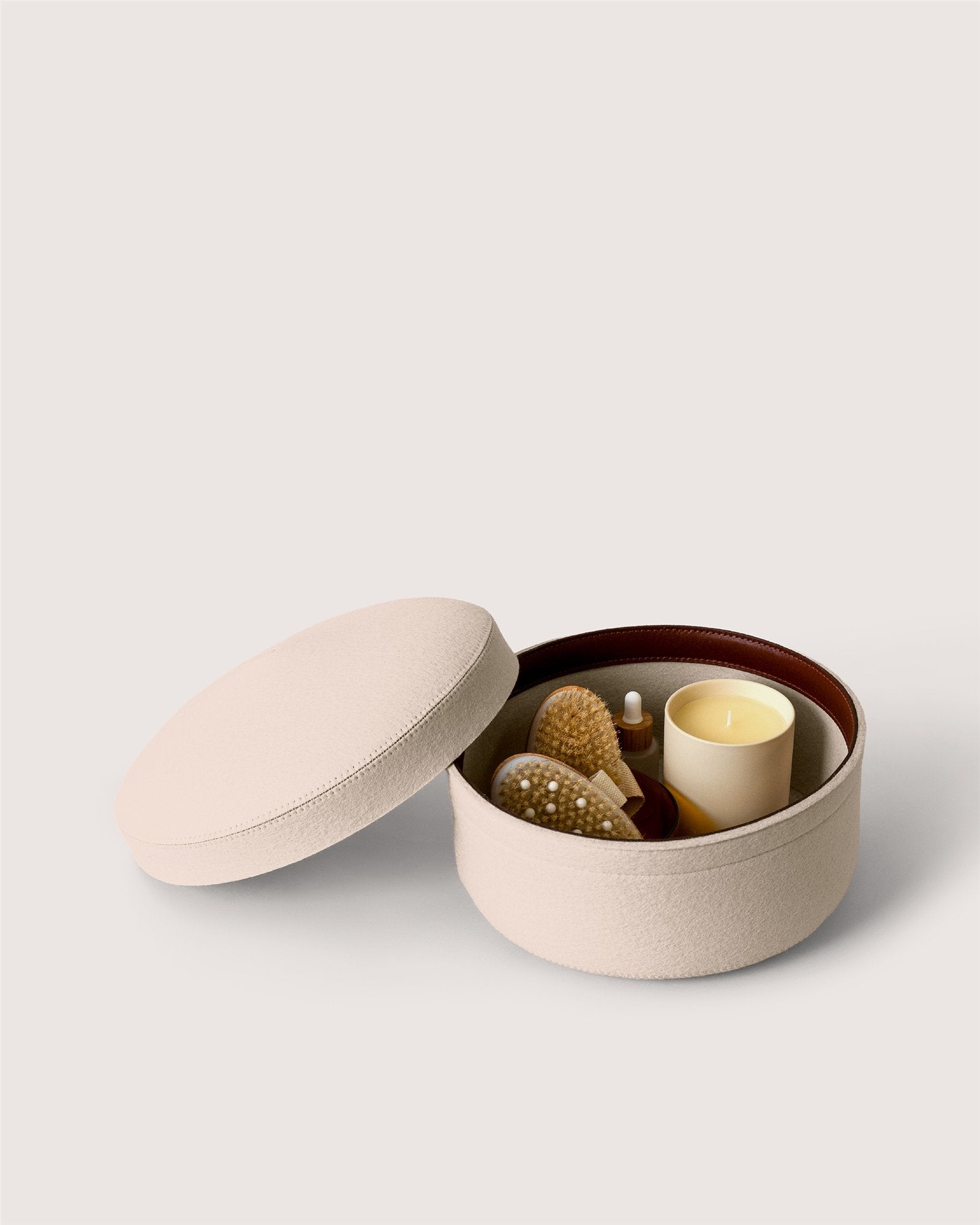 Merino Wool Medium Bin w/ Lid