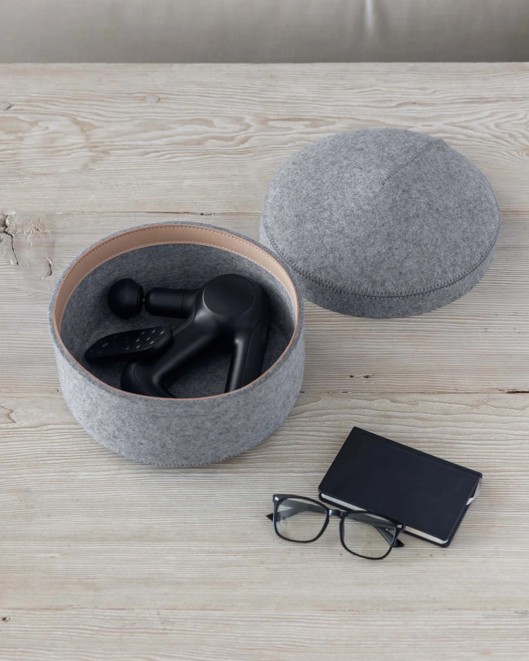 Merino Wool Medium Bin w/ Lid