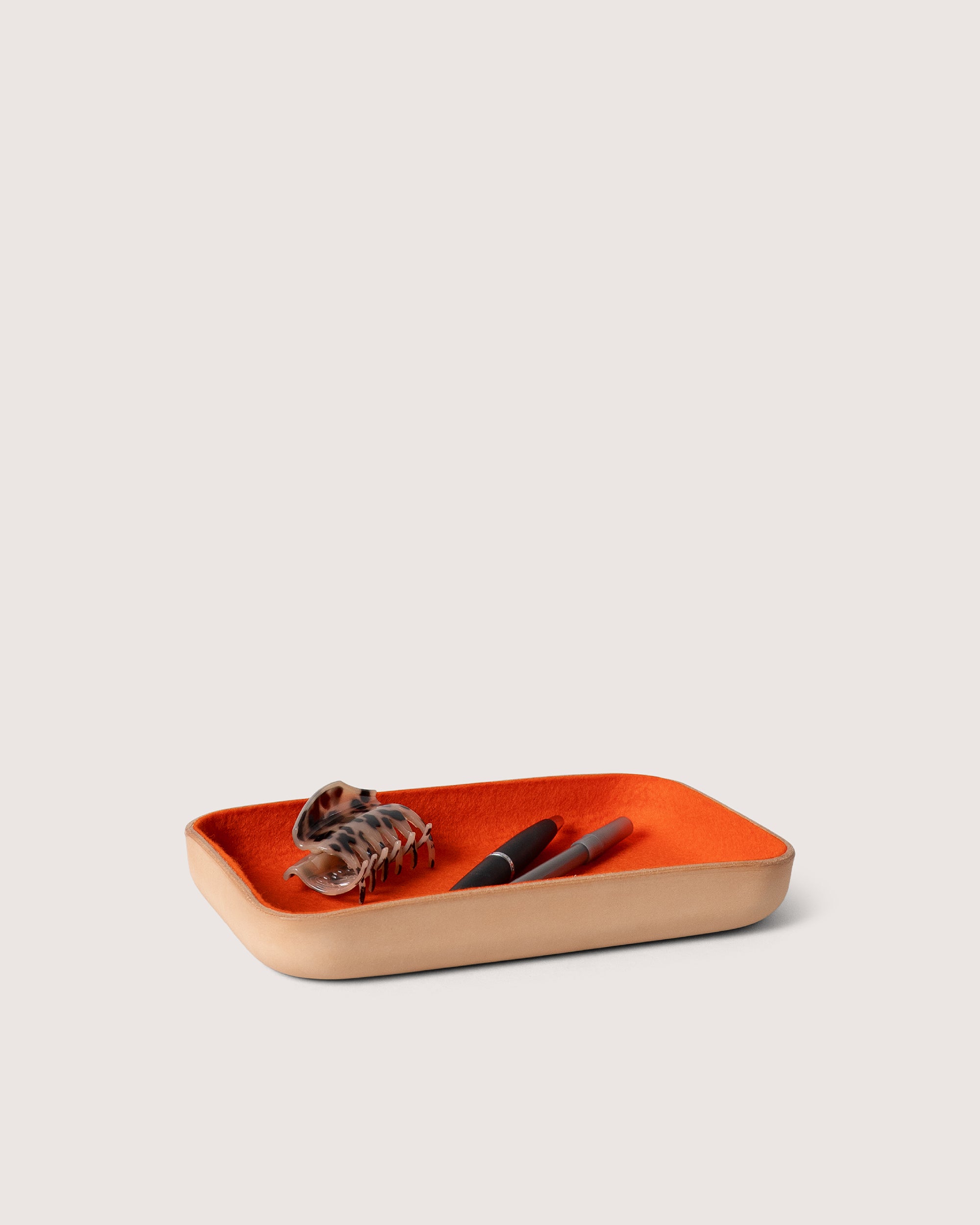 Kawabon Leather/Merino Wool Small Tray