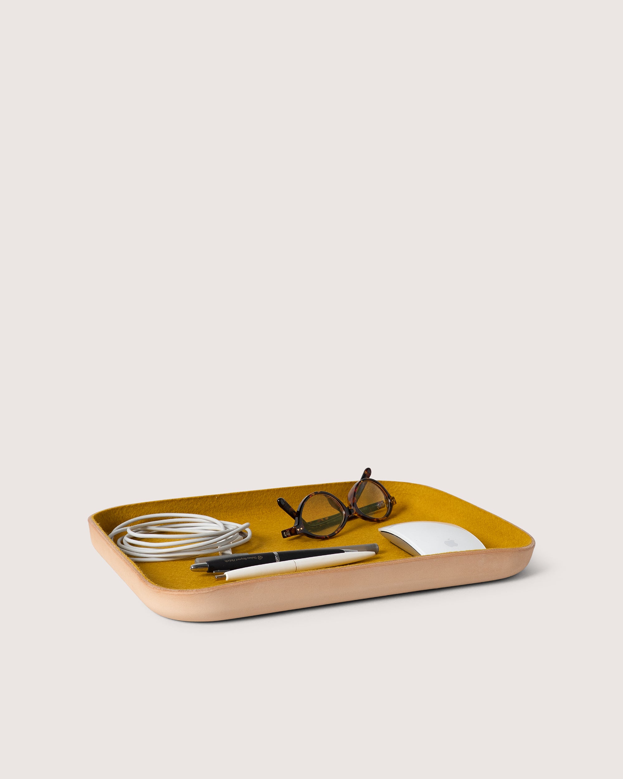 Kawabon Leather/Merino Wool Large Tray